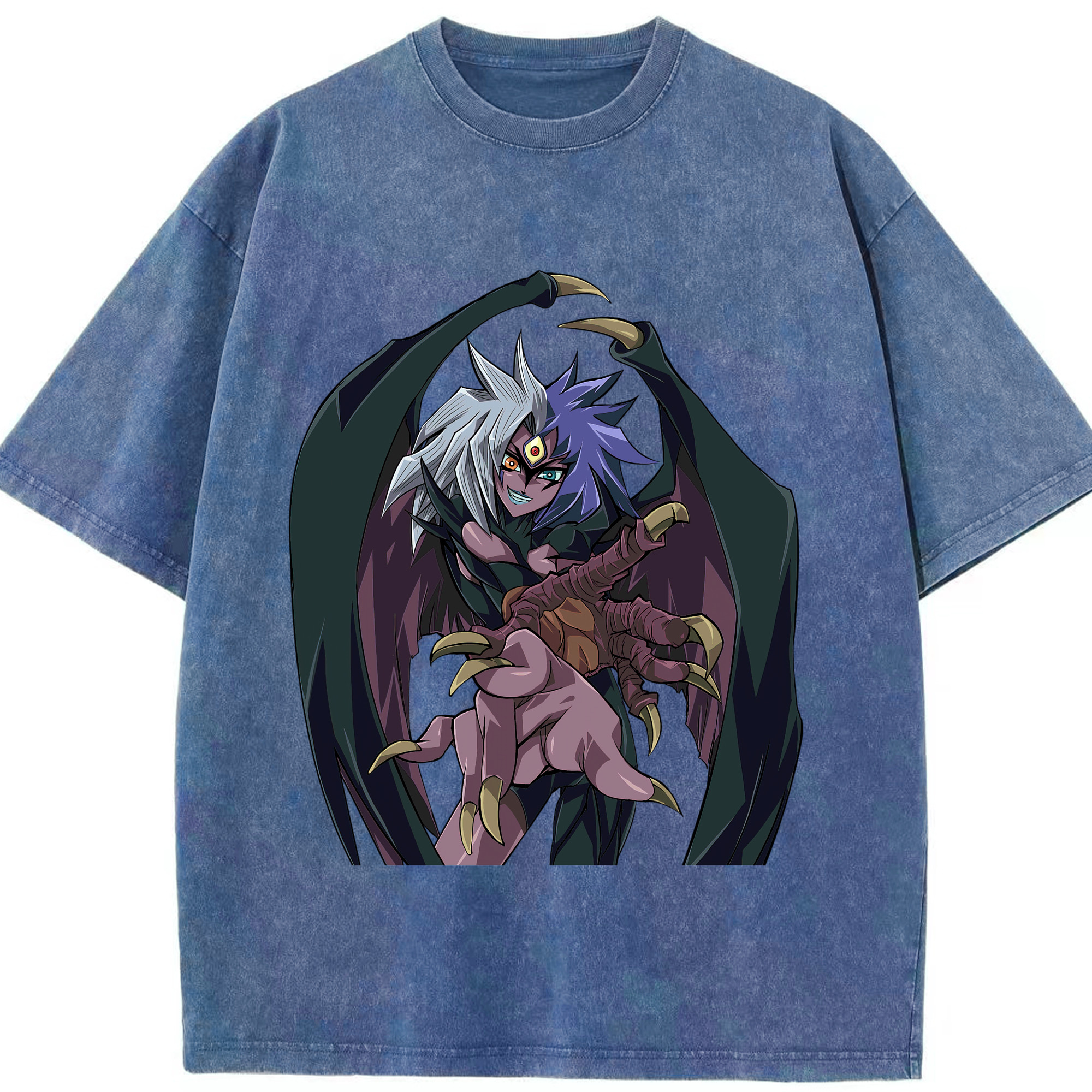 （画像用） 遊☆戯☆王 Yu-Gi-Oh! 綿100% ヴィンテージ風 半袖Tシャツ（フロントプリント）