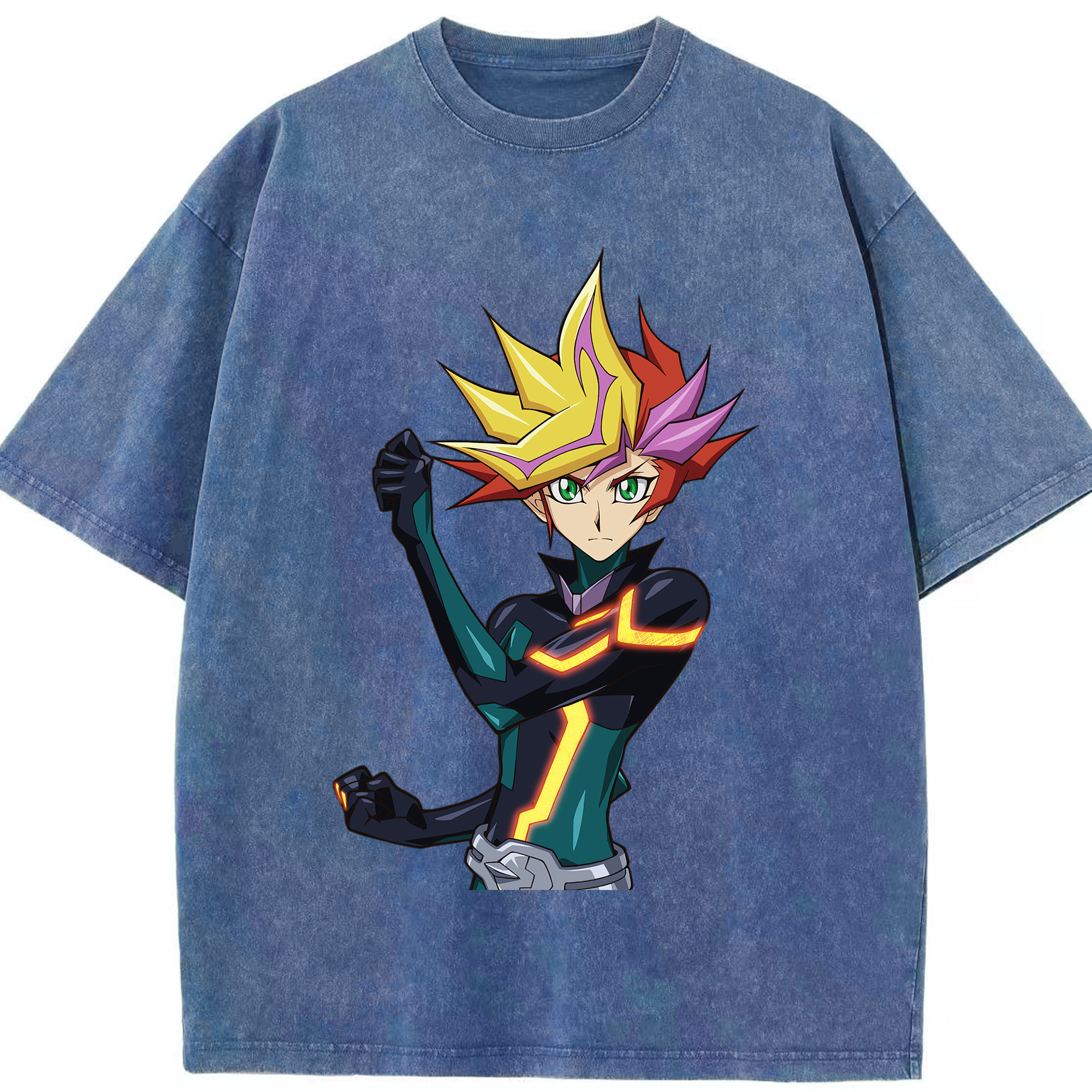 （画像用） 遊☆戯☆王 Yu-Gi-Oh! 綿100% ヴィンテージ風 半袖Tシャツ（フロントプリント）