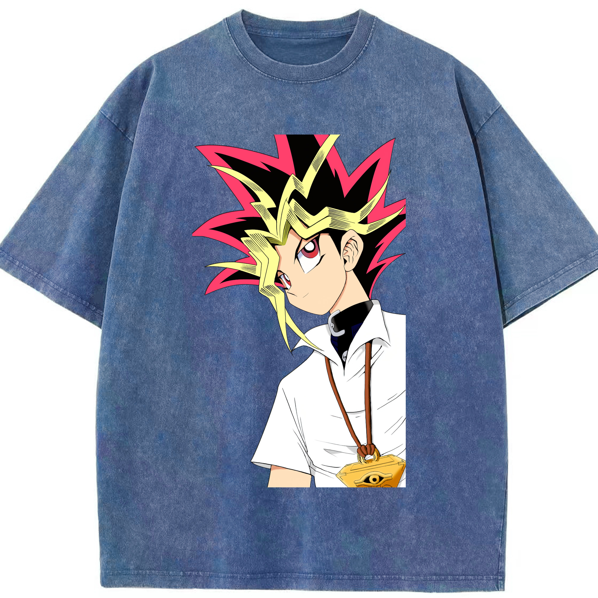 （画像用） 遊☆戯☆王 Yu-Gi-Oh! 綿100% ヴィンテージ風 半袖Tシャツ（フロントプリント）
