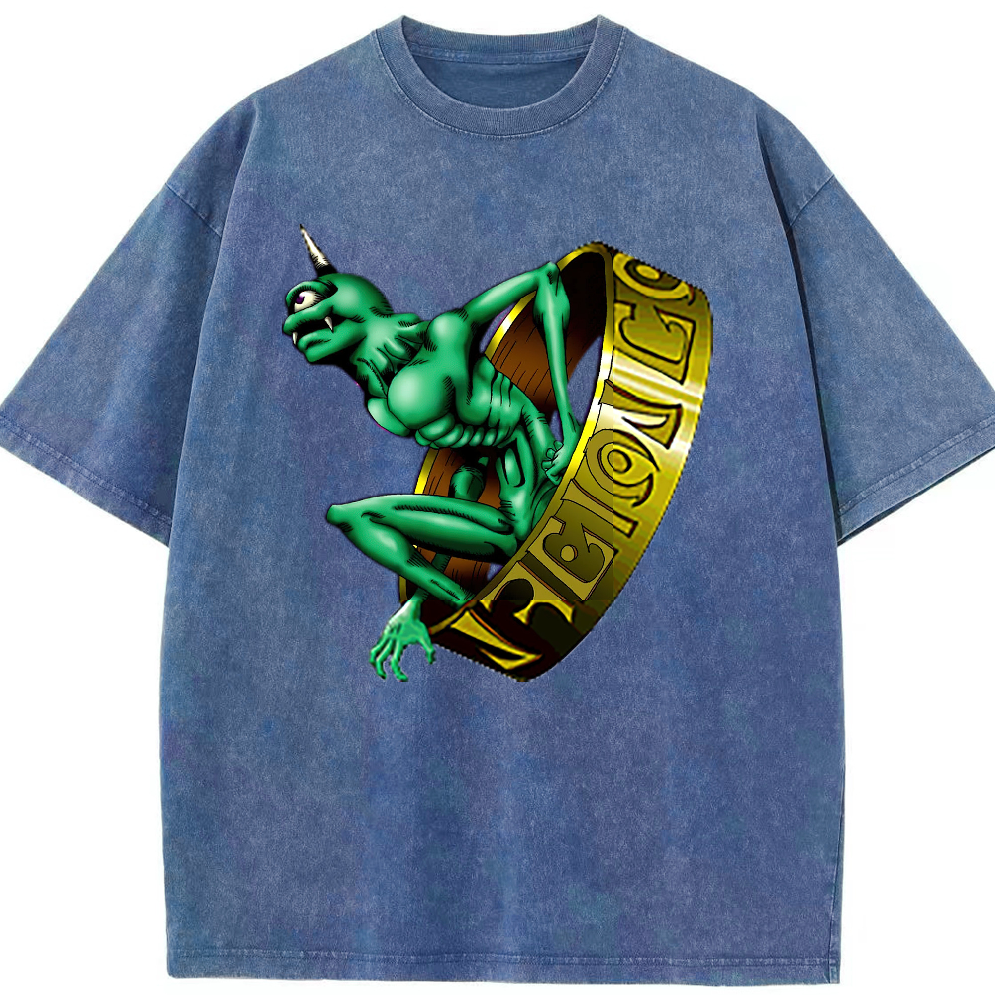 （画像用） 遊☆戯☆王 Yu-Gi-Oh! 綿100% ヴィンテージ風 半袖Tシャツ（フロントプリント）