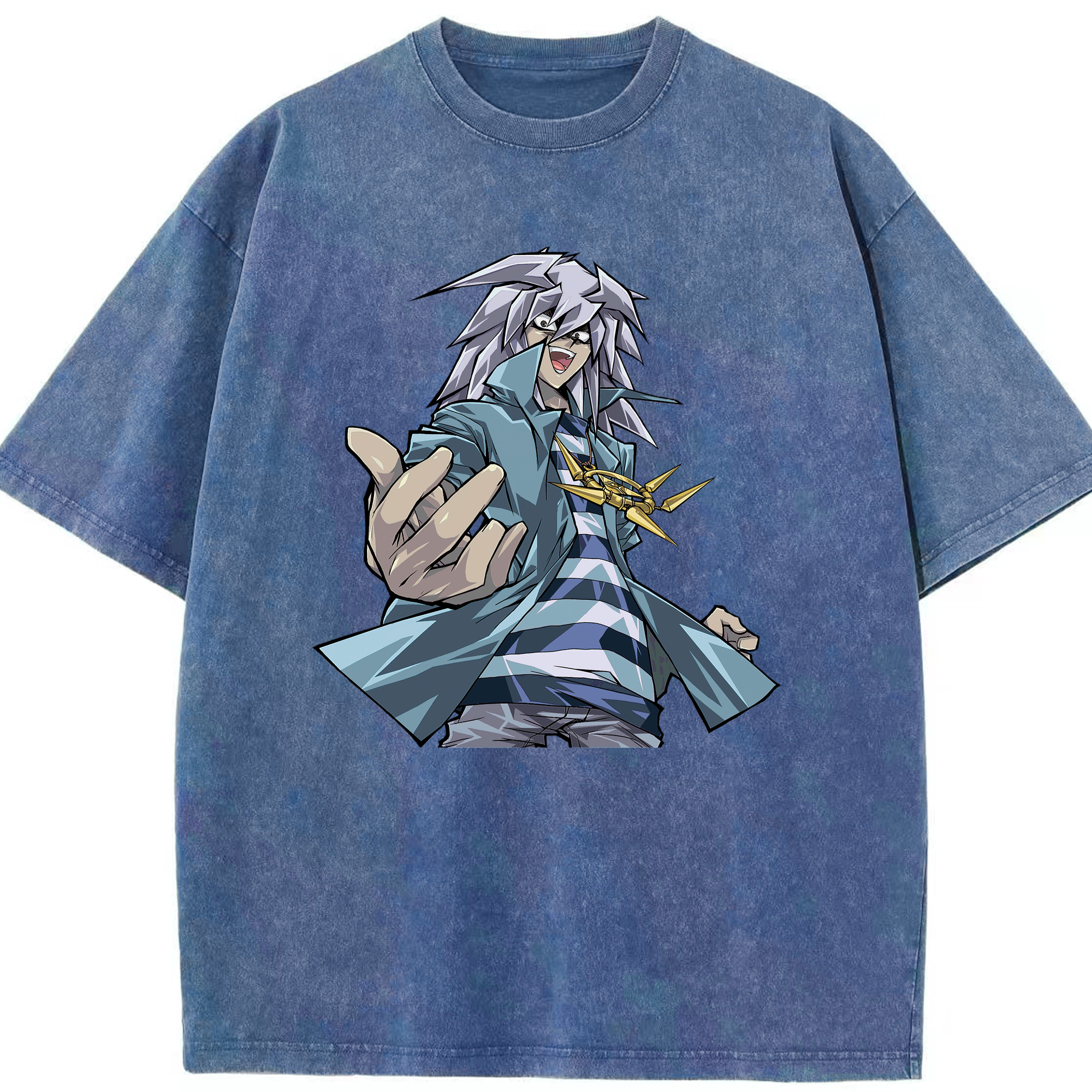（画像用） 遊☆戯☆王 Yu-Gi-Oh! 綿100% ヴィンテージ風 半袖Tシャツ（フロントプリント）