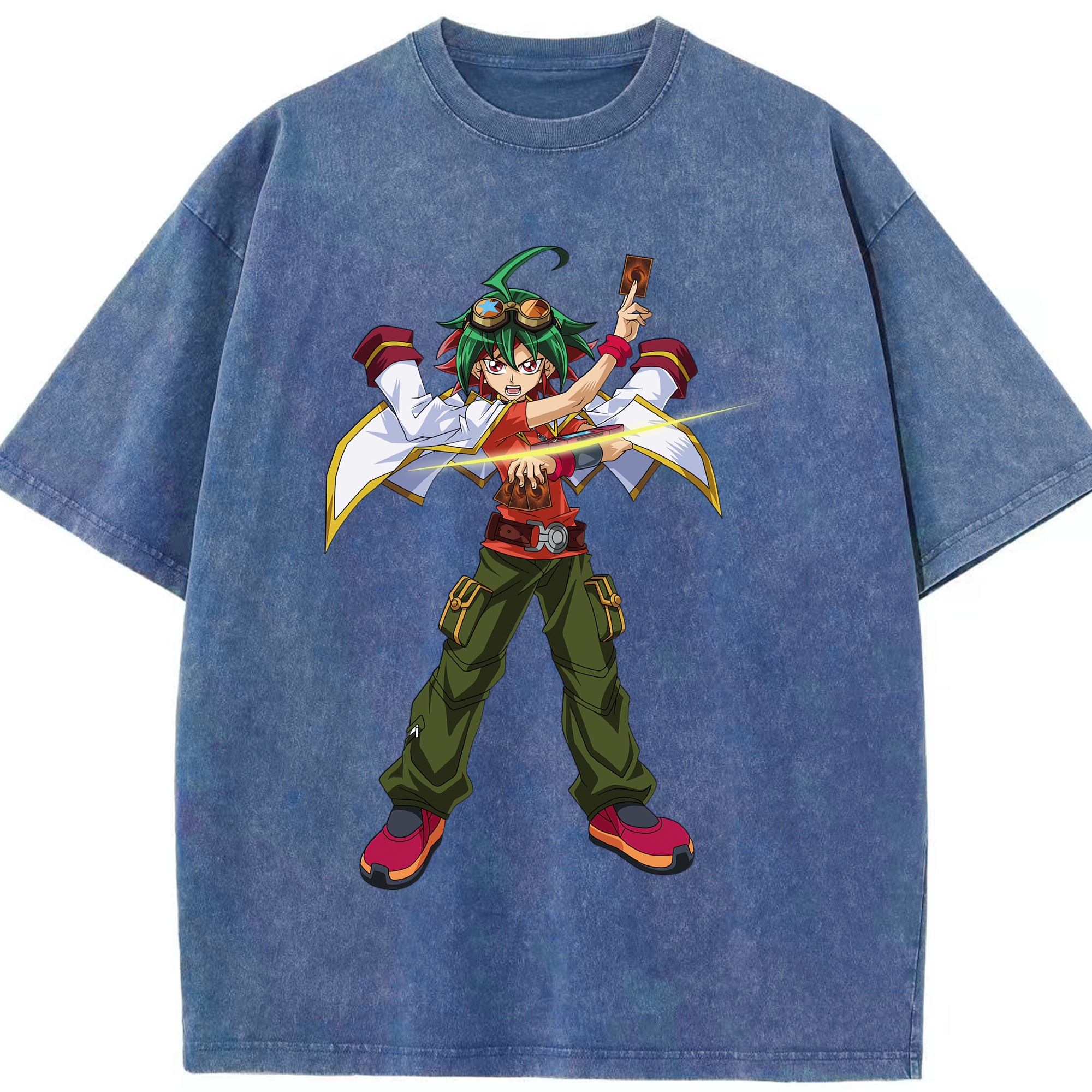 （画像用） 遊☆戯☆王 Yu-Gi-Oh! 綿100% ヴィンテージ風 半袖Tシャツ（フロントプリント）