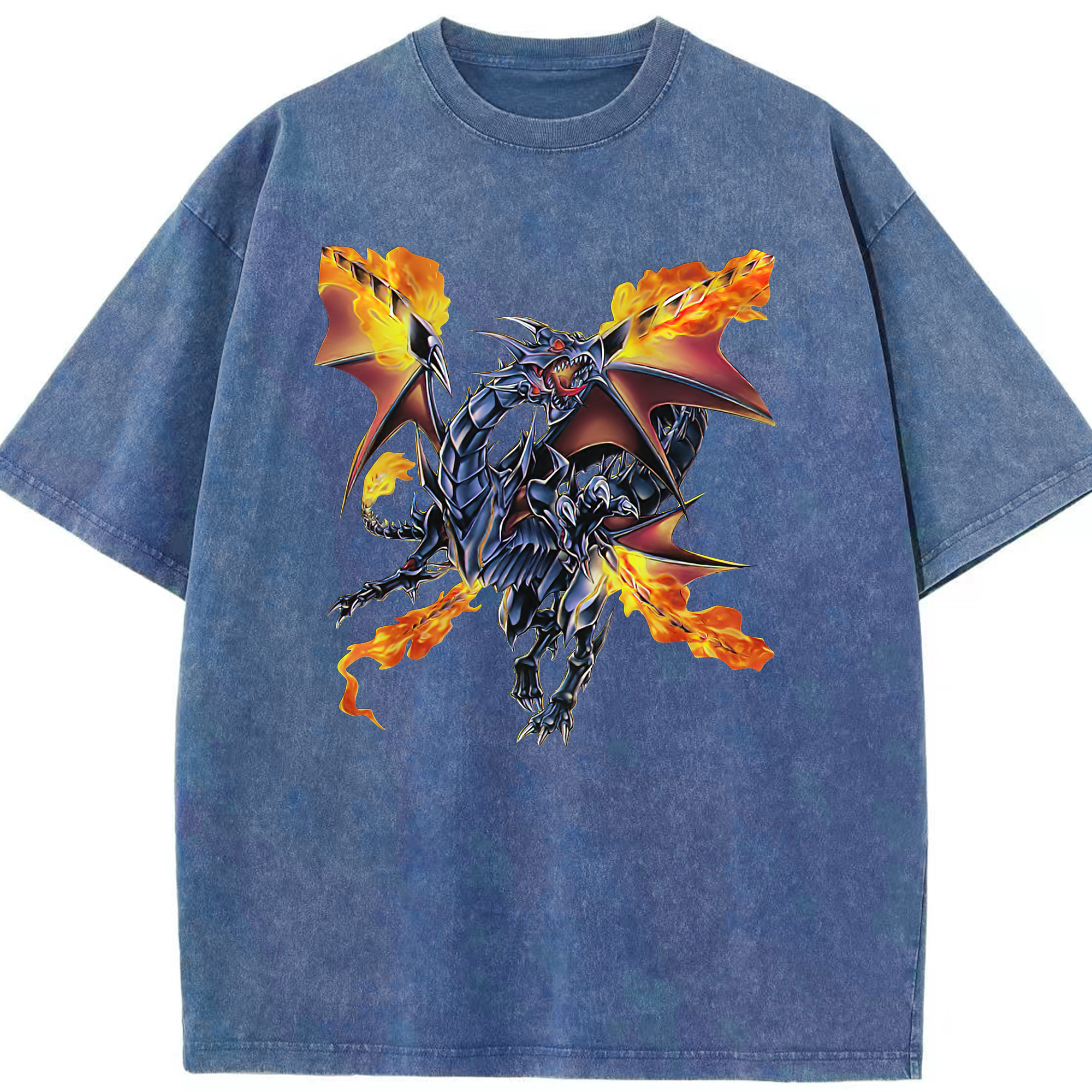 （画像用） 遊☆戯☆王 Yu-Gi-Oh! 綿100% ヴィンテージ風 半袖Tシャツ（フロントプリント）