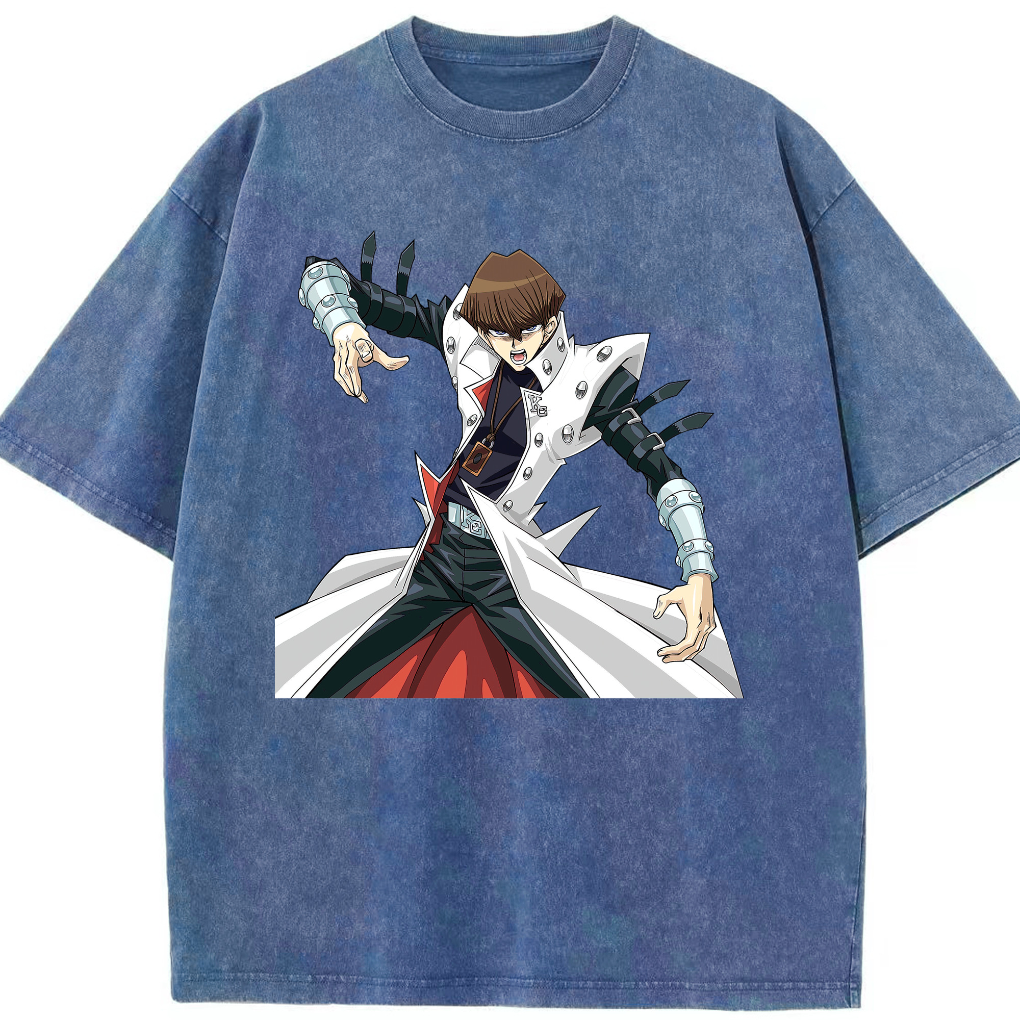（画像用） 遊☆戯☆王 Yu-Gi-Oh! 綿100% ヴィンテージ風 半袖Tシャツ（フロントプリント）