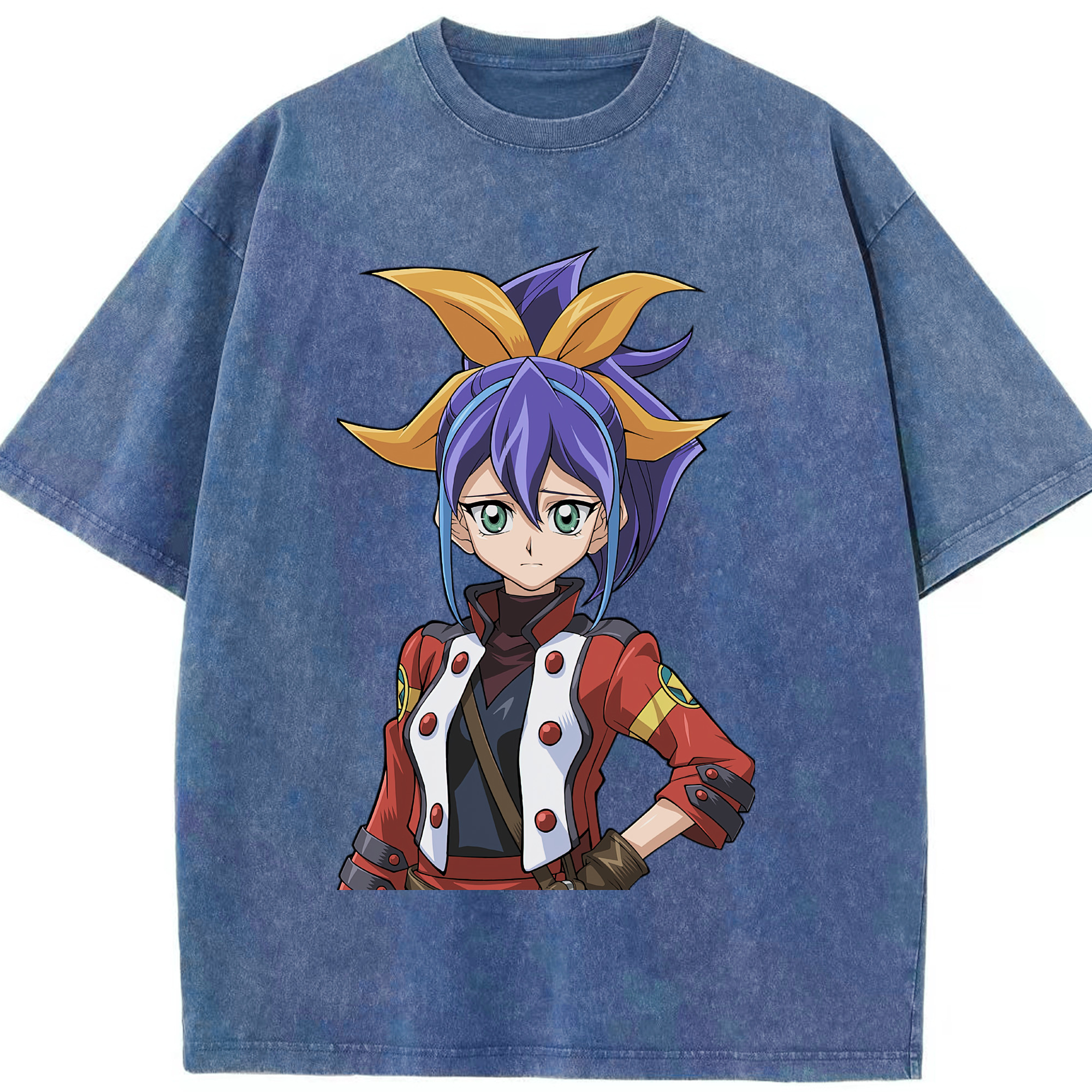 （画像用） 遊☆戯☆王 Yu-Gi-Oh! 綿100% ヴィンテージ風 半袖Tシャツ（フロントプリント）
