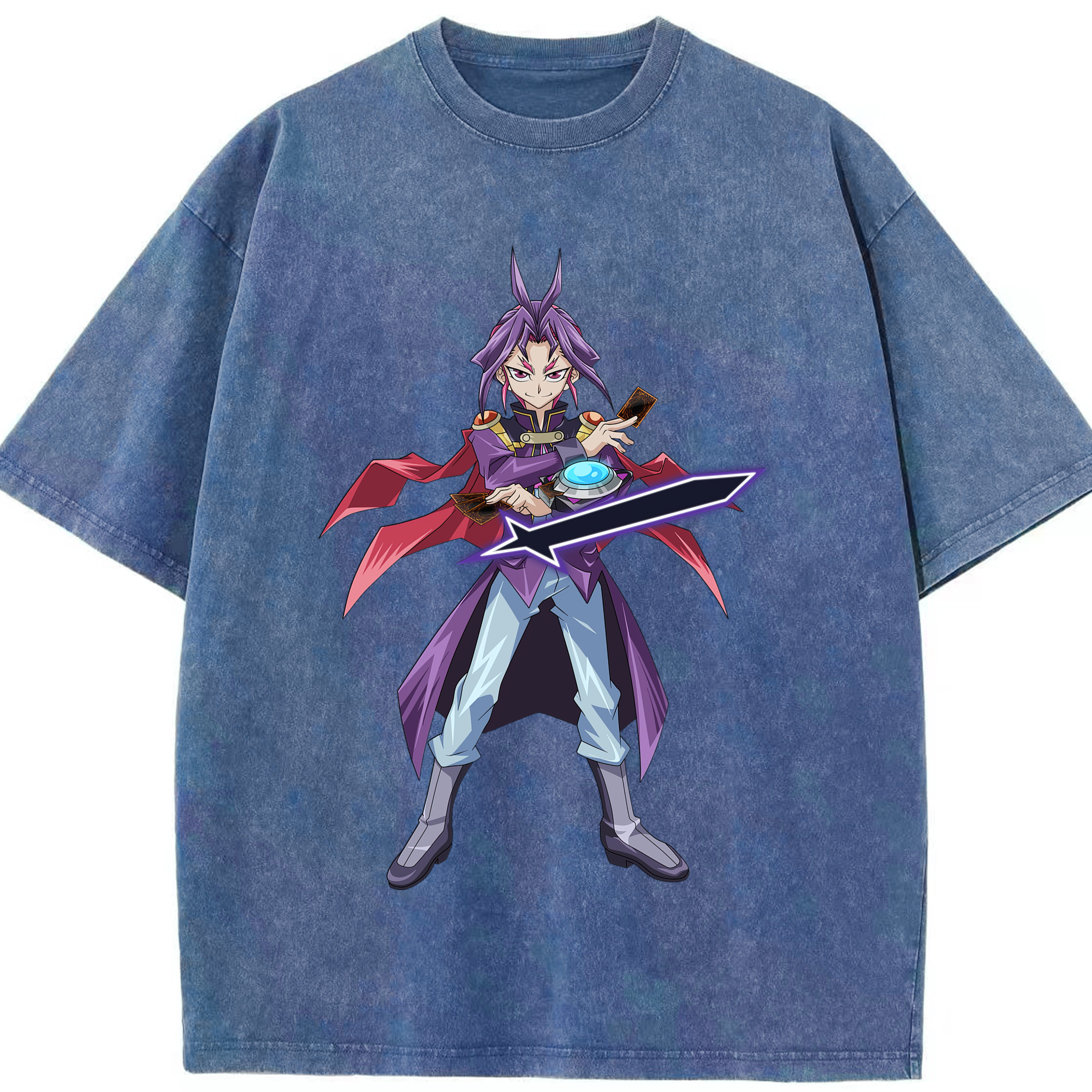 （画像用） 遊☆戯☆王 Yu-Gi-Oh! 綿100% ヴィンテージ風 半袖Tシャツ（フロントプリント）