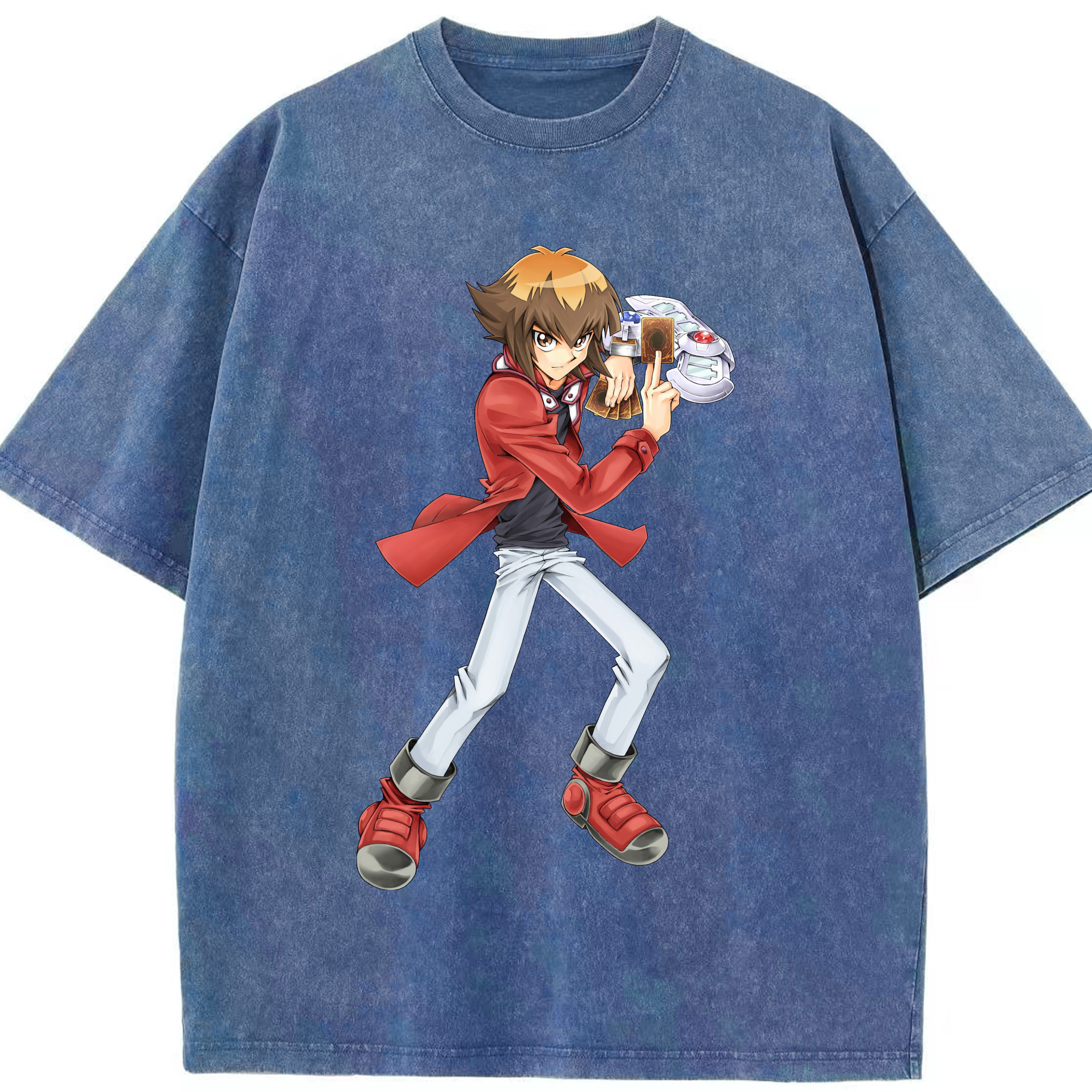 （画像用） 遊☆戯☆王 Yu-Gi-Oh! 綿100% ヴィンテージ風 半袖Tシャツ（フロントプリント）