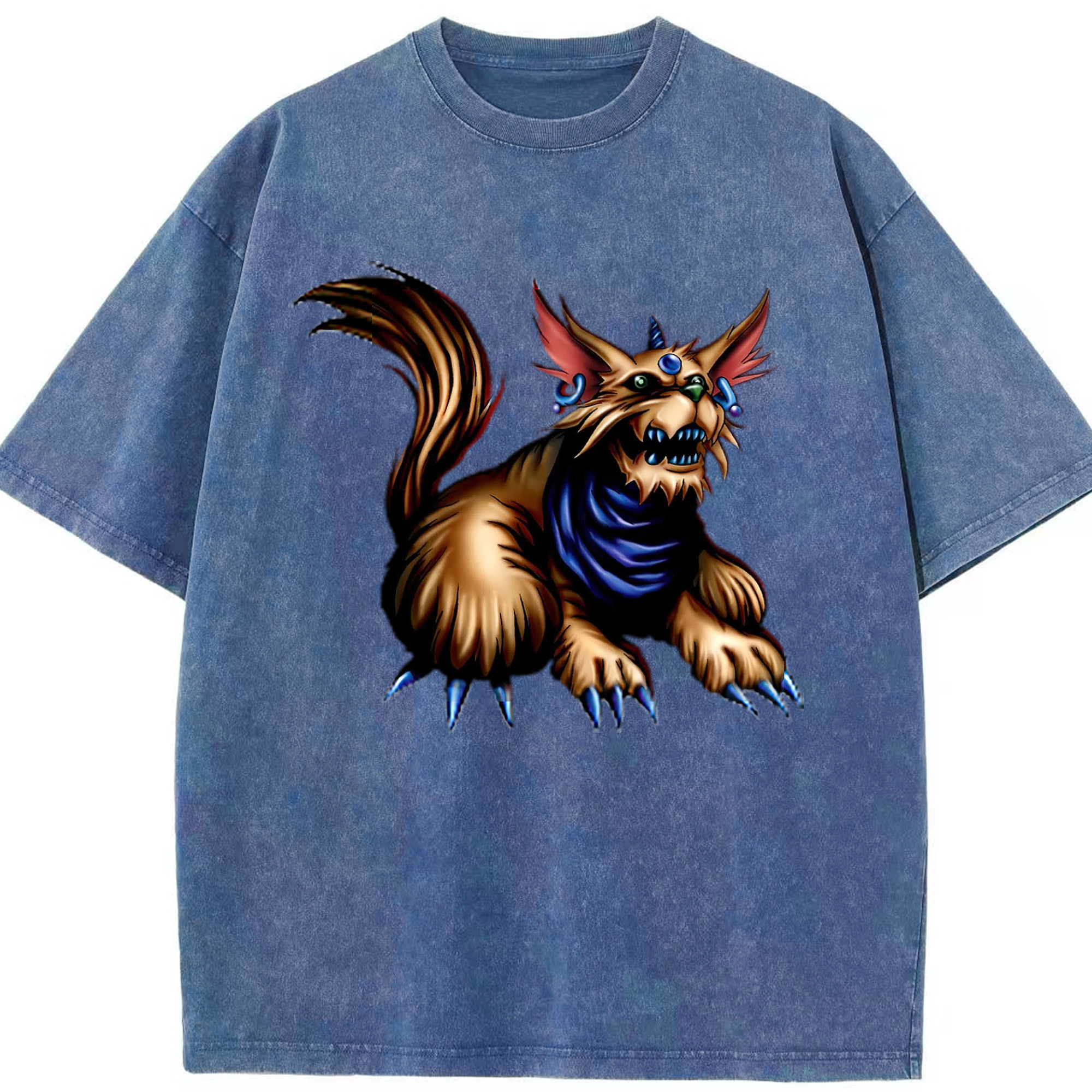 （画像用） 遊☆戯☆王 Yu-Gi-Oh! 綿100% ヴィンテージ風 半袖Tシャツ（フロントプリント）