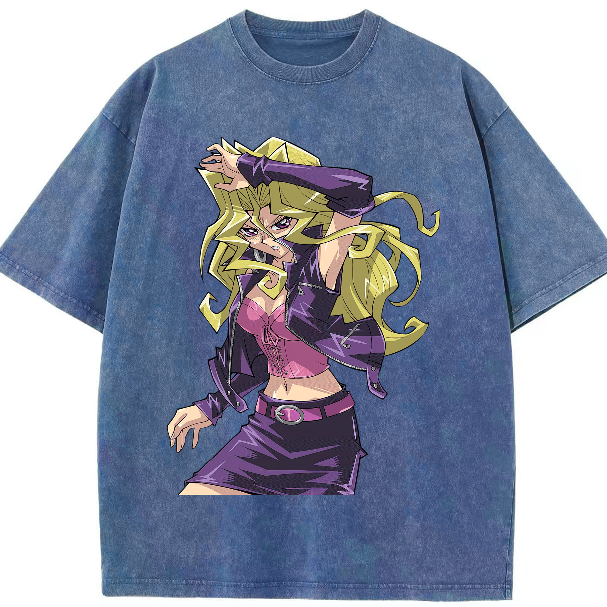 （画像用） 遊☆戯☆王 Yu-Gi-Oh! 綿100% ヴィンテージ風 半袖Tシャツ（フロントプリント）