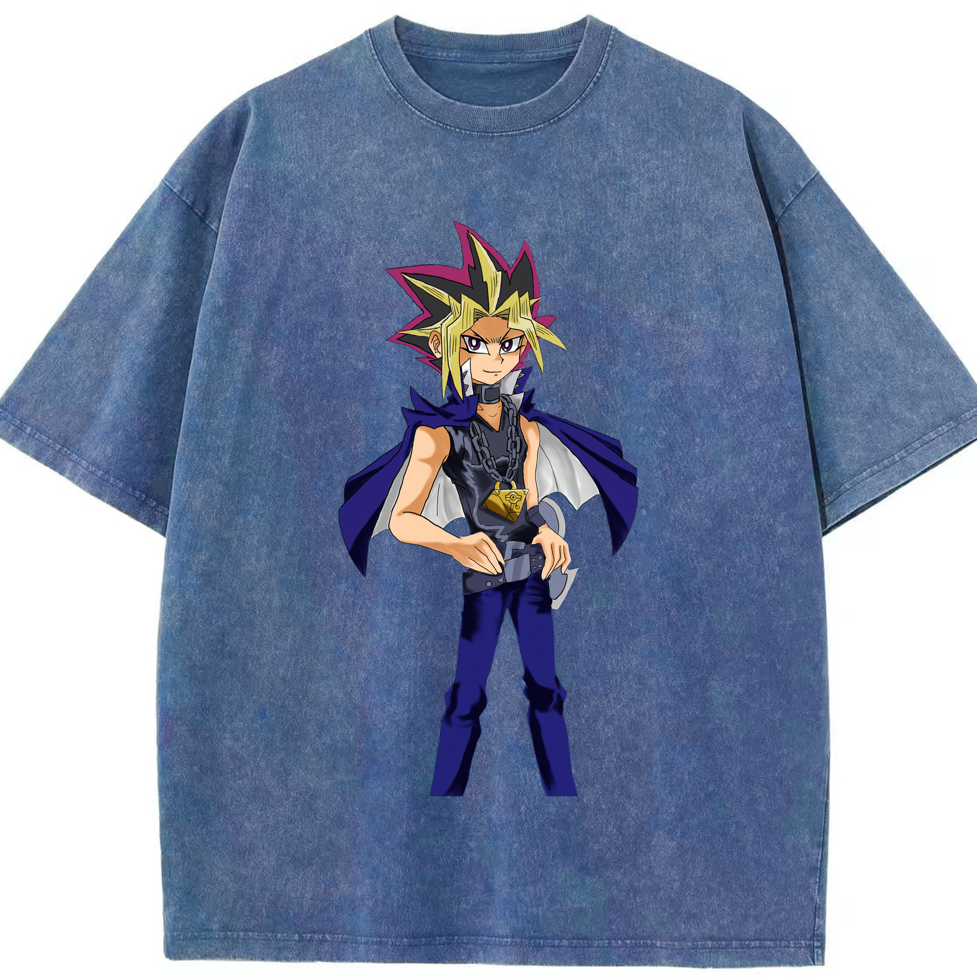 （画像用） 遊☆戯☆王 Yu-Gi-Oh! 綿100% ヴィンテージ風 半袖Tシャツ（フロントプリント）
