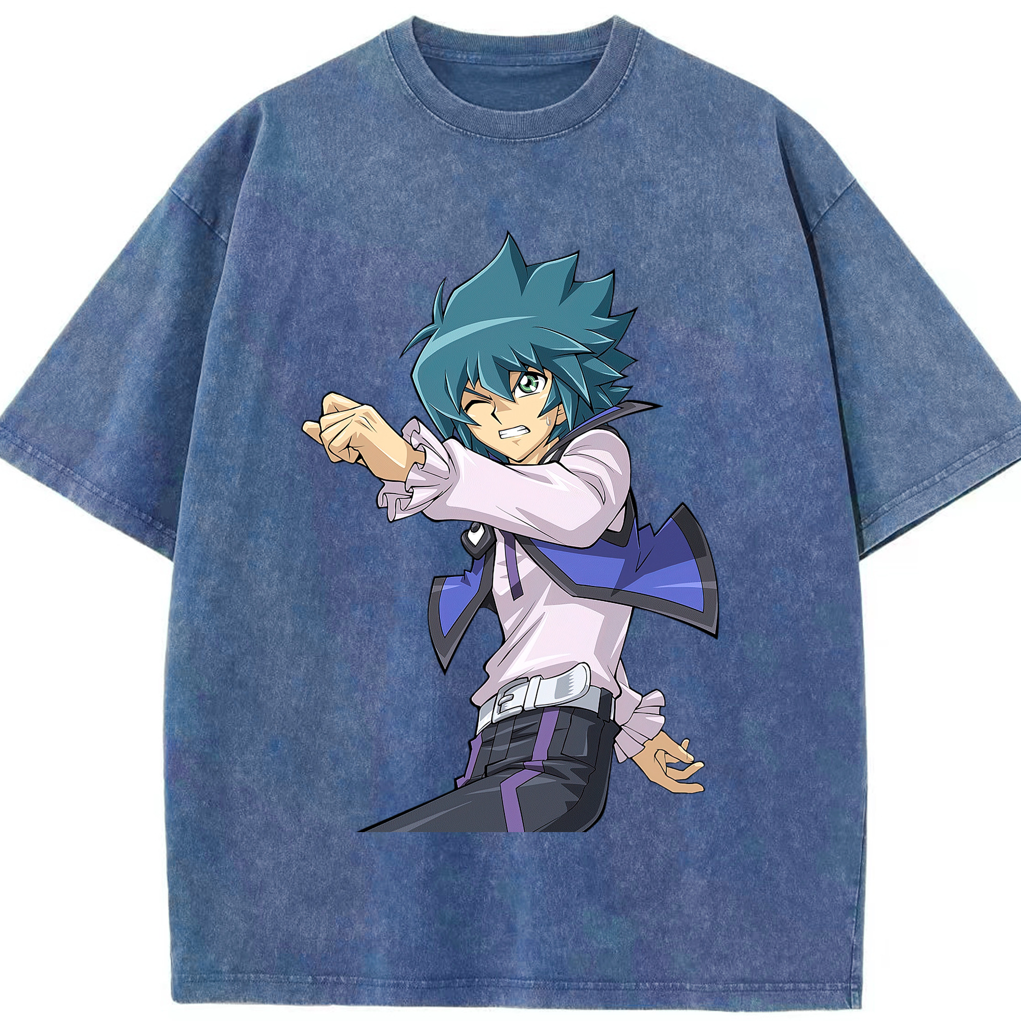 （画像用） 遊☆戯☆王 Yu-Gi-Oh! 綿100% ヴィンテージ風 半袖Tシャツ（フロントプリント）