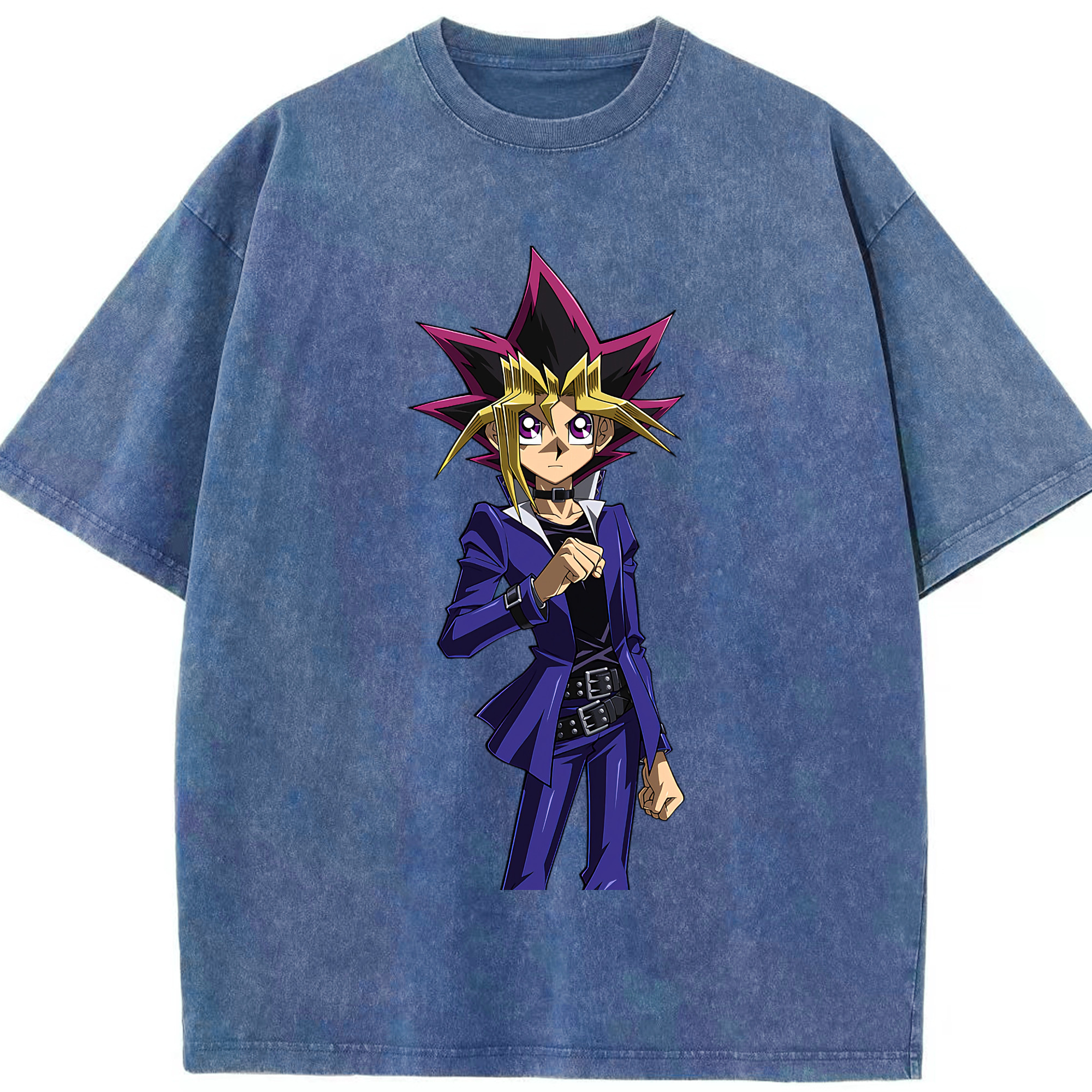 （画像用） 遊☆戯☆王 Yu-Gi-Oh! 綿100% ヴィンテージ風 半袖Tシャツ（フロントプリント）