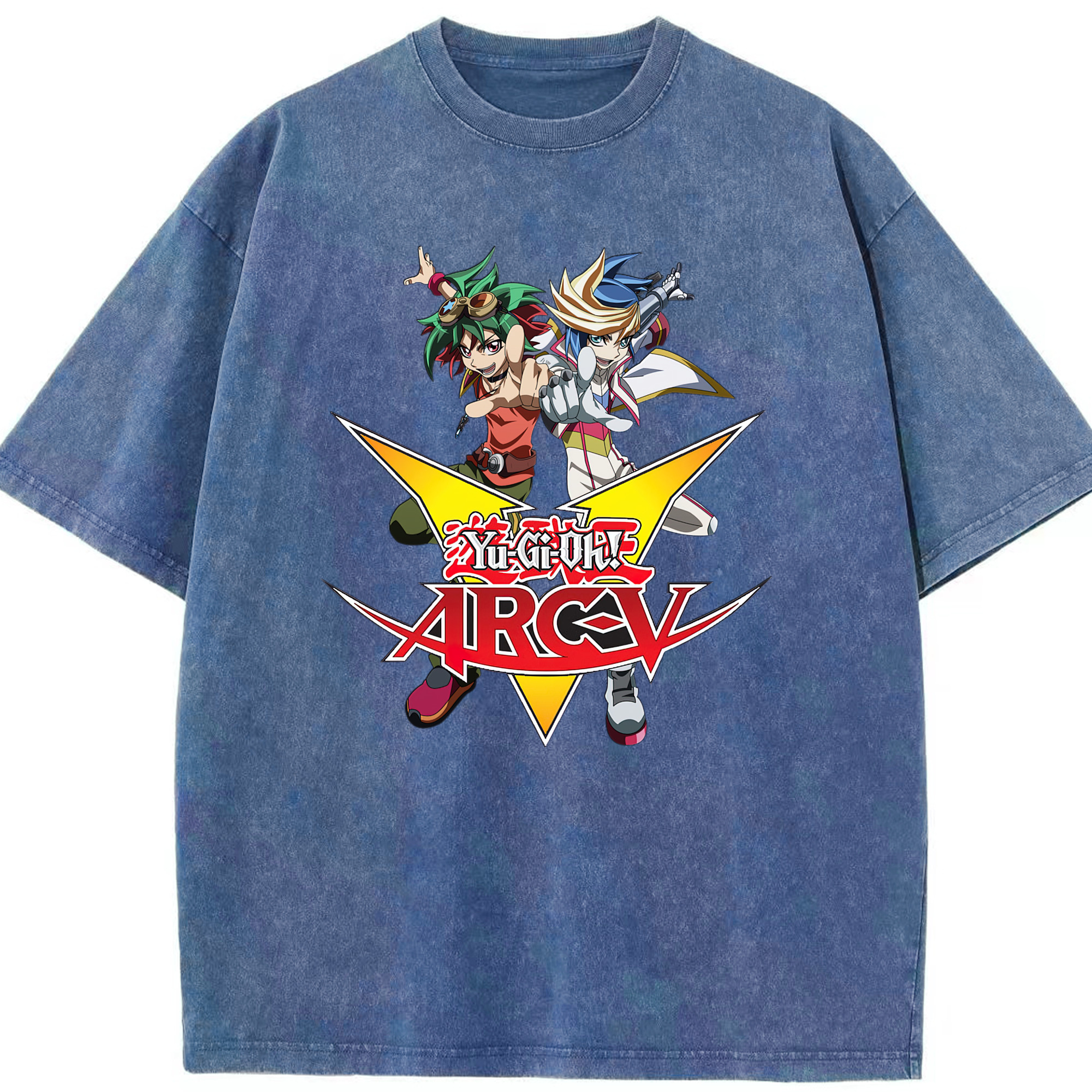 （画像用） 遊☆戯☆王 Yu-Gi-Oh! 綿100% ヴィンテージ風 半袖Tシャツ（フロントプリント）
