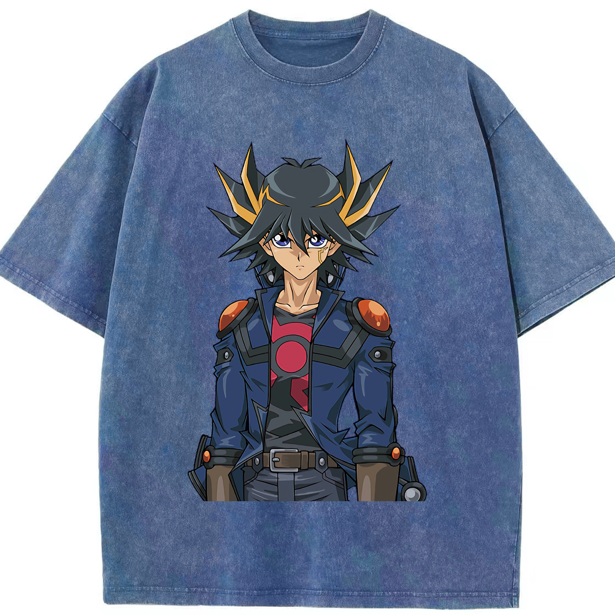 （画像用） 遊☆戯☆王 Yu-Gi-Oh! 綿100% ヴィンテージ風 半袖Tシャツ（フロントプリント）