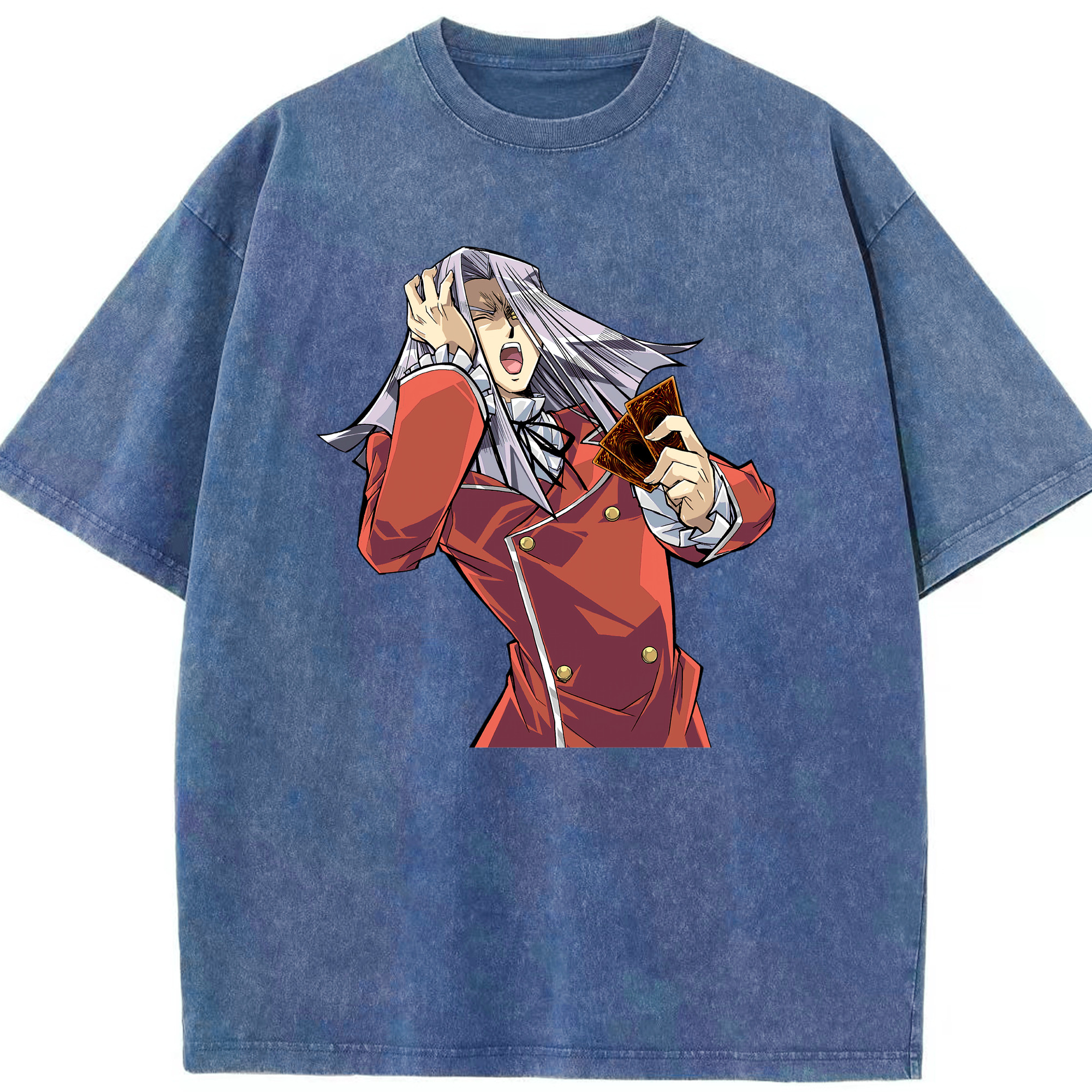 （画像用） 遊☆戯☆王 Yu-Gi-Oh! 綿100% ヴィンテージ風 半袖Tシャツ（フロントプリント）