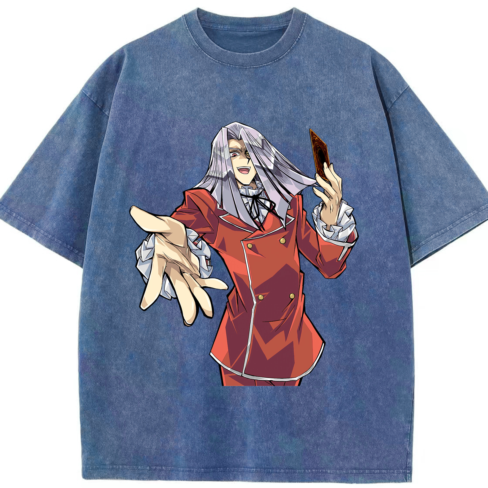 （画像用） 遊☆戯☆王 Yu-Gi-Oh! 綿100% ヴィンテージ風 半袖Tシャツ（フロントプリント）