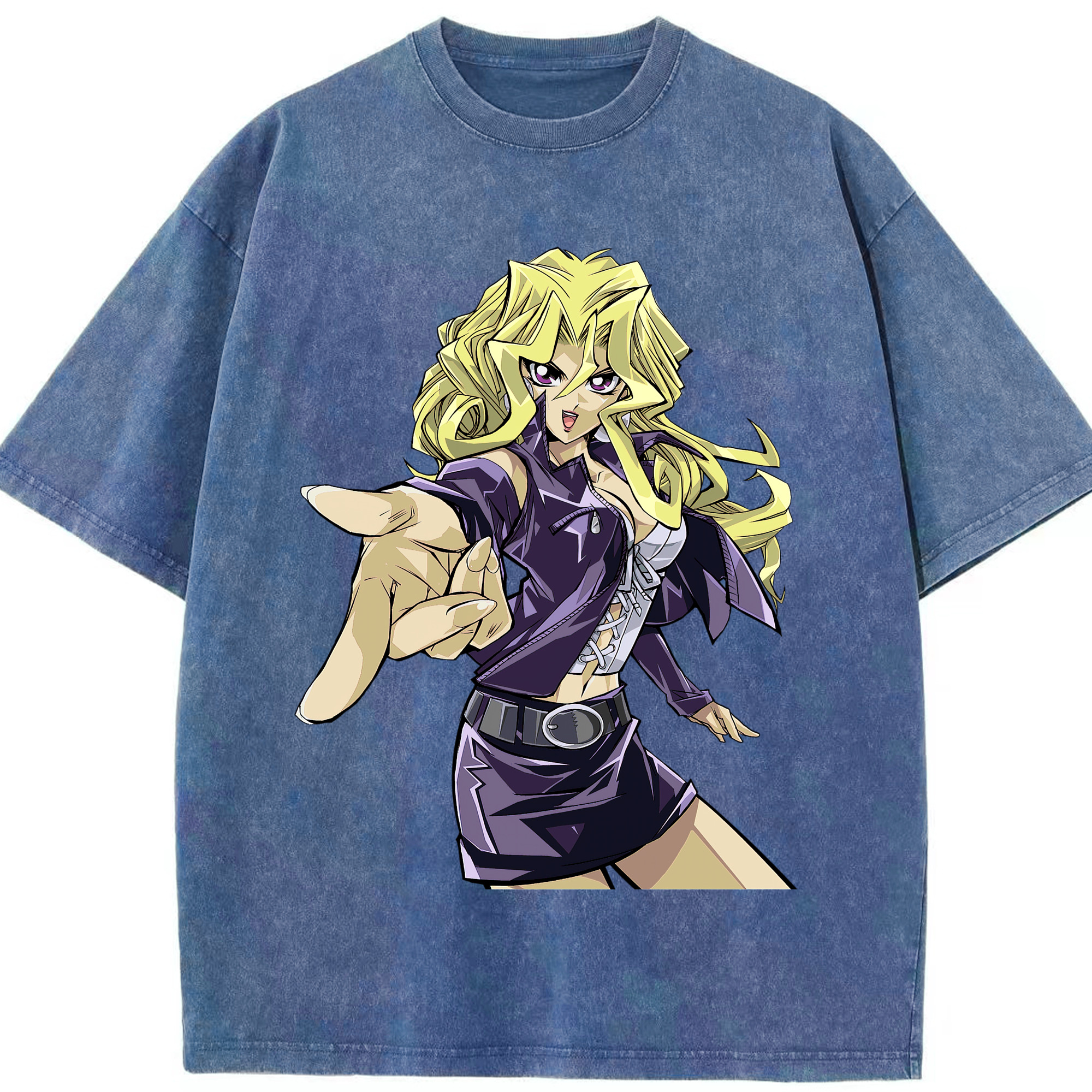 （画像用） 遊☆戯☆王 Yu-Gi-Oh! 綿100% ヴィンテージ風 半袖Tシャツ（フロントプリント）