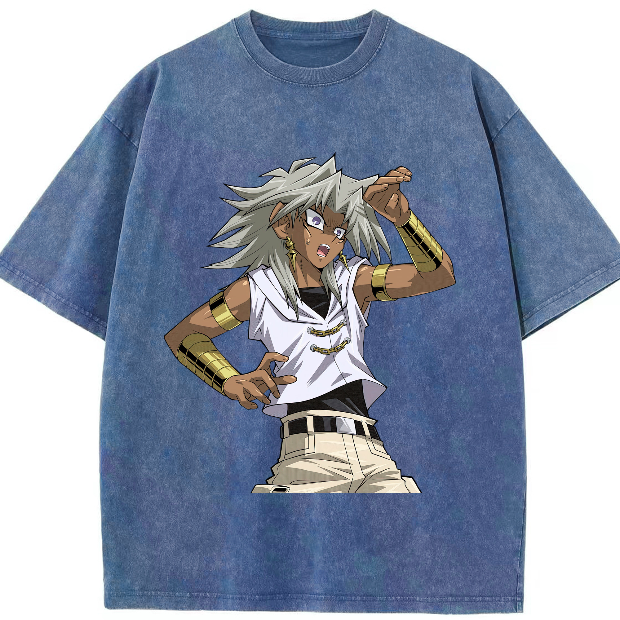 （画像用） 遊☆戯☆王 Yu-Gi-Oh! 綿100% ヴィンテージ風 半袖Tシャツ（フロントプリント）