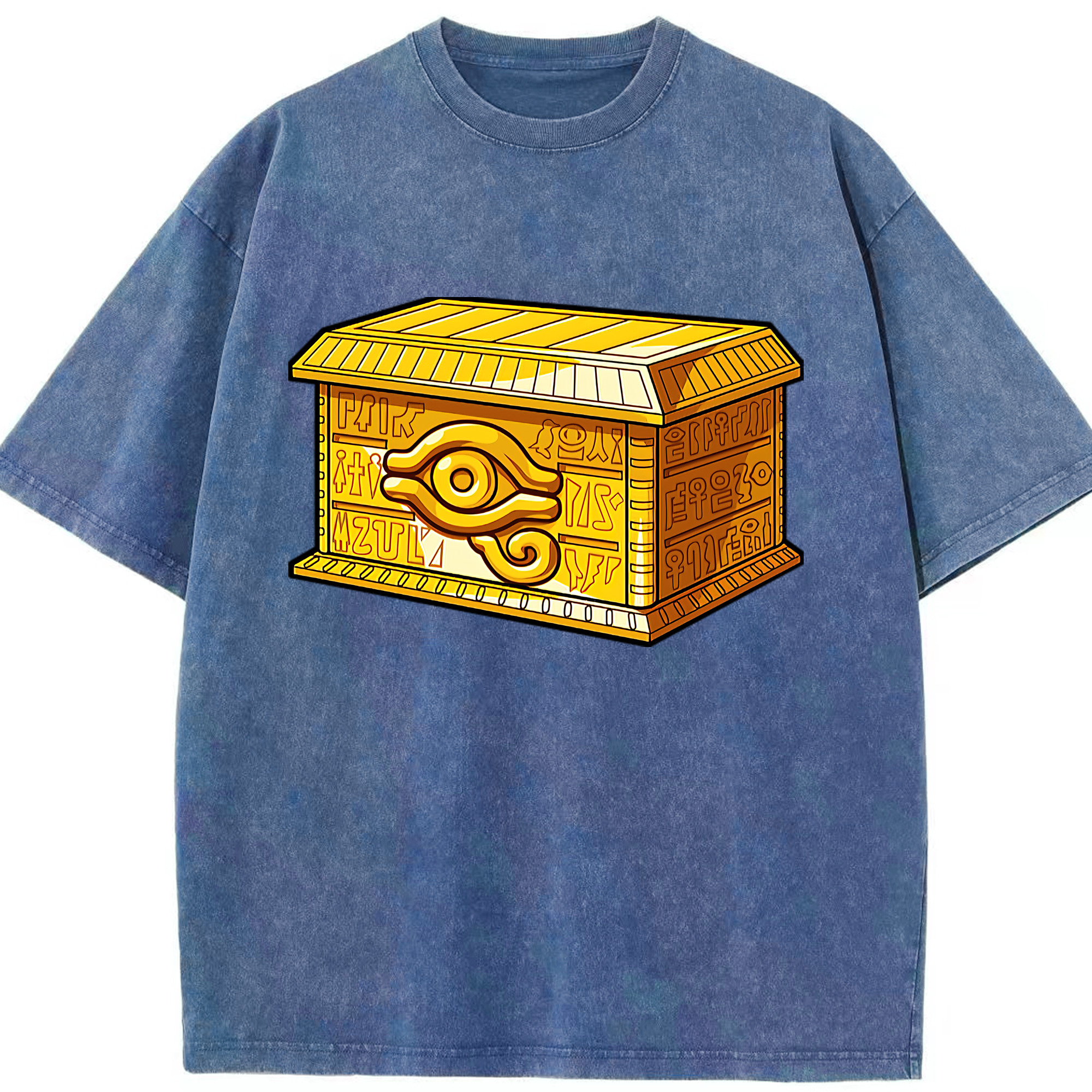（画像用） 遊☆戯☆王 Yu-Gi-Oh! 綿100% ヴィンテージ風 半袖Tシャツ（フロントプリント）