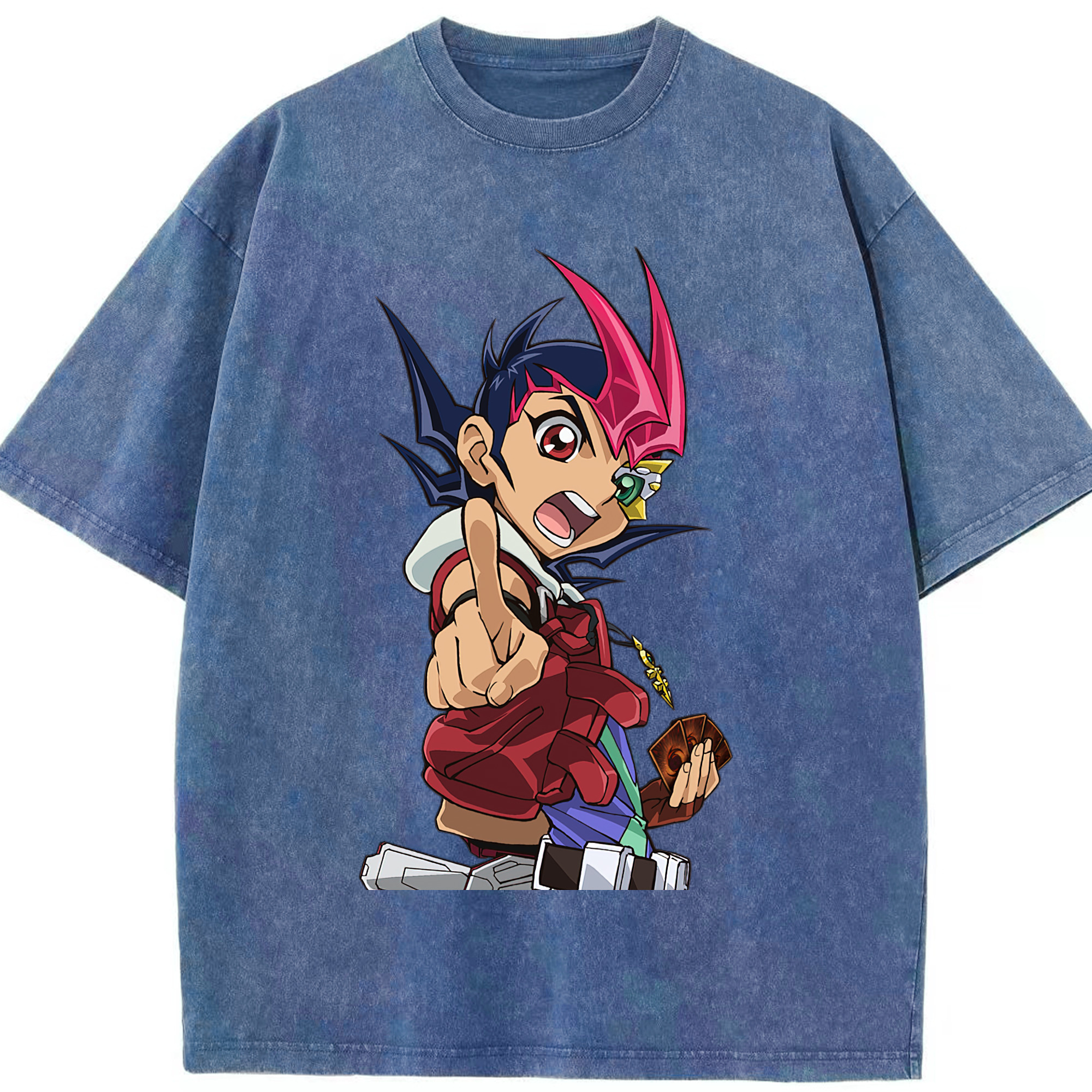 （画像用） 遊☆戯☆王 Yu-Gi-Oh! 綿100% ヴィンテージ風 半袖Tシャツ（フロントプリント）