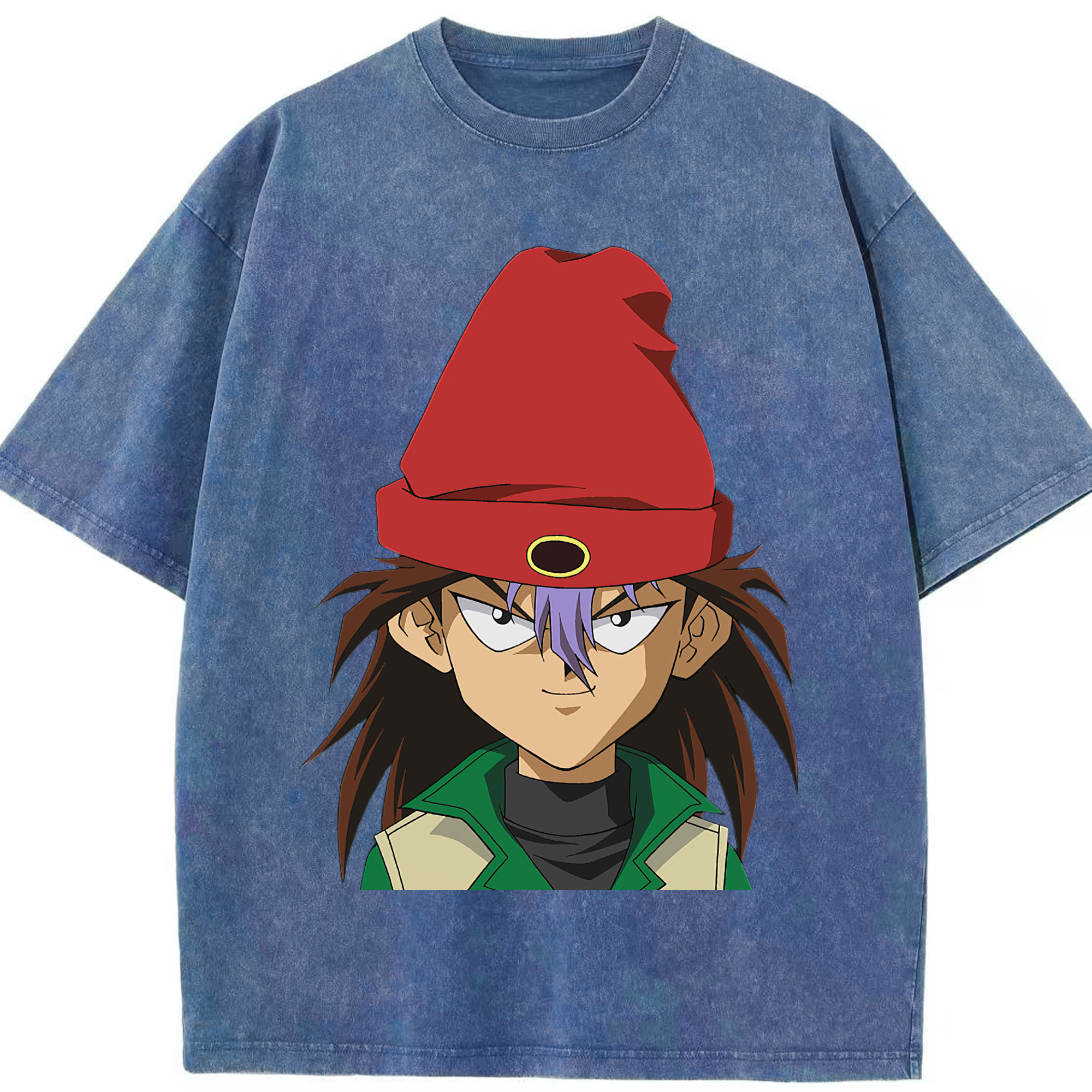 （画像用） 遊☆戯☆王 Yu-Gi-Oh! 綿100% ヴィンテージ風 半袖Tシャツ（フロントプリント）