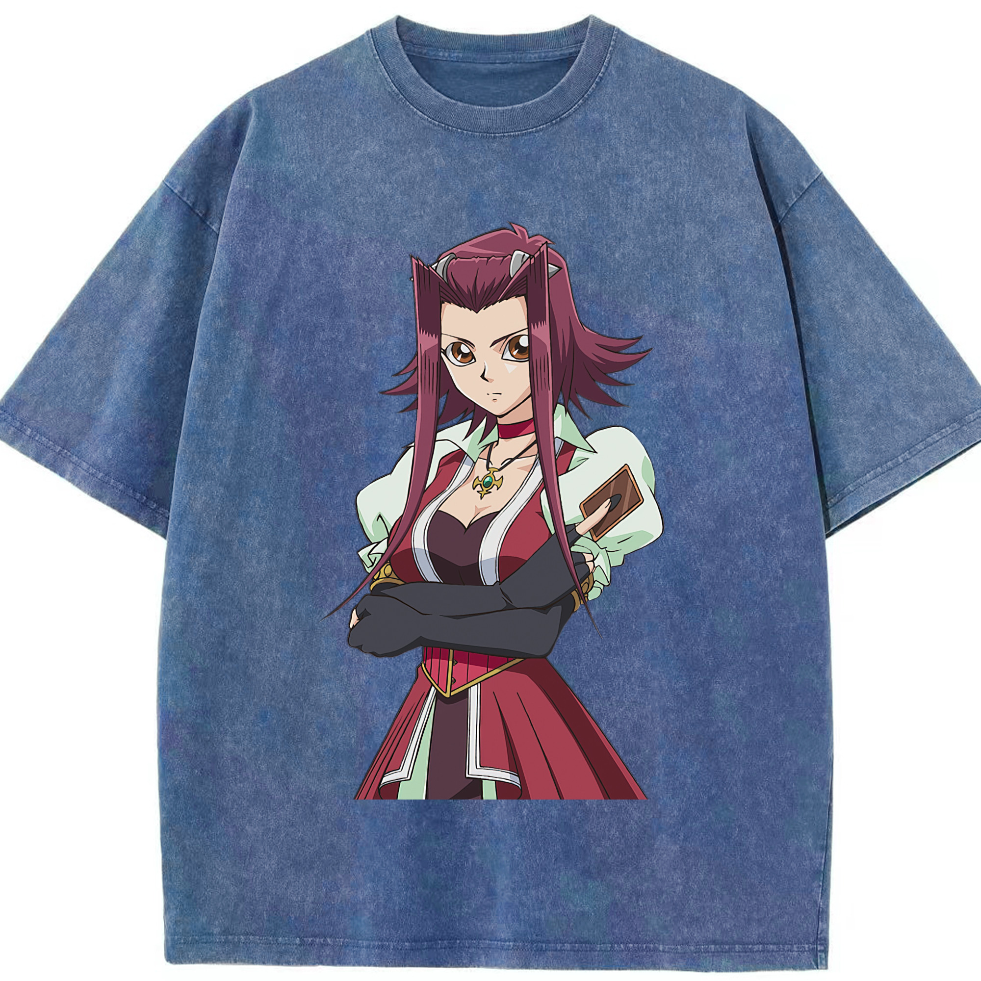 （画像用） 遊☆戯☆王 Yu-Gi-Oh! 綿100% ヴィンテージ風 半袖Tシャツ（フロントプリント）