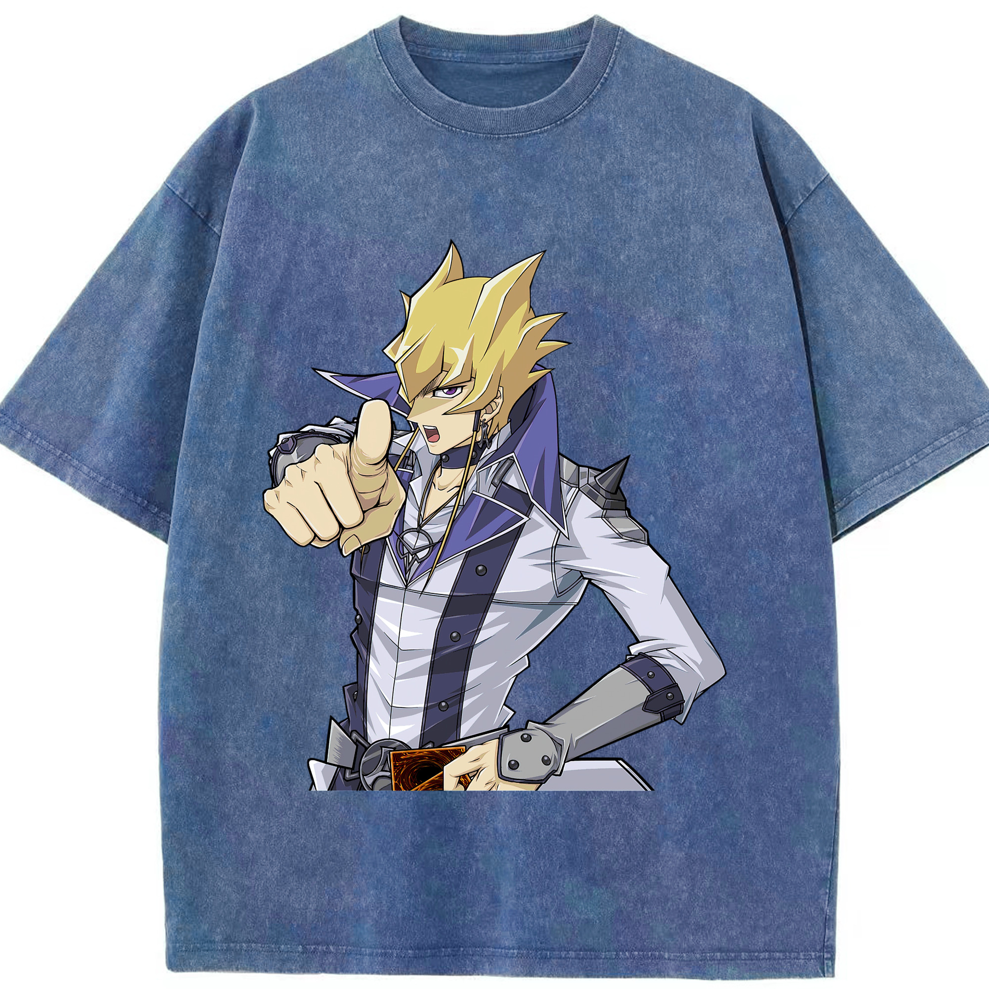 （画像用） 遊☆戯☆王 Yu-Gi-Oh! 綿100% ヴィンテージ風 半袖Tシャツ（フロントプリント）