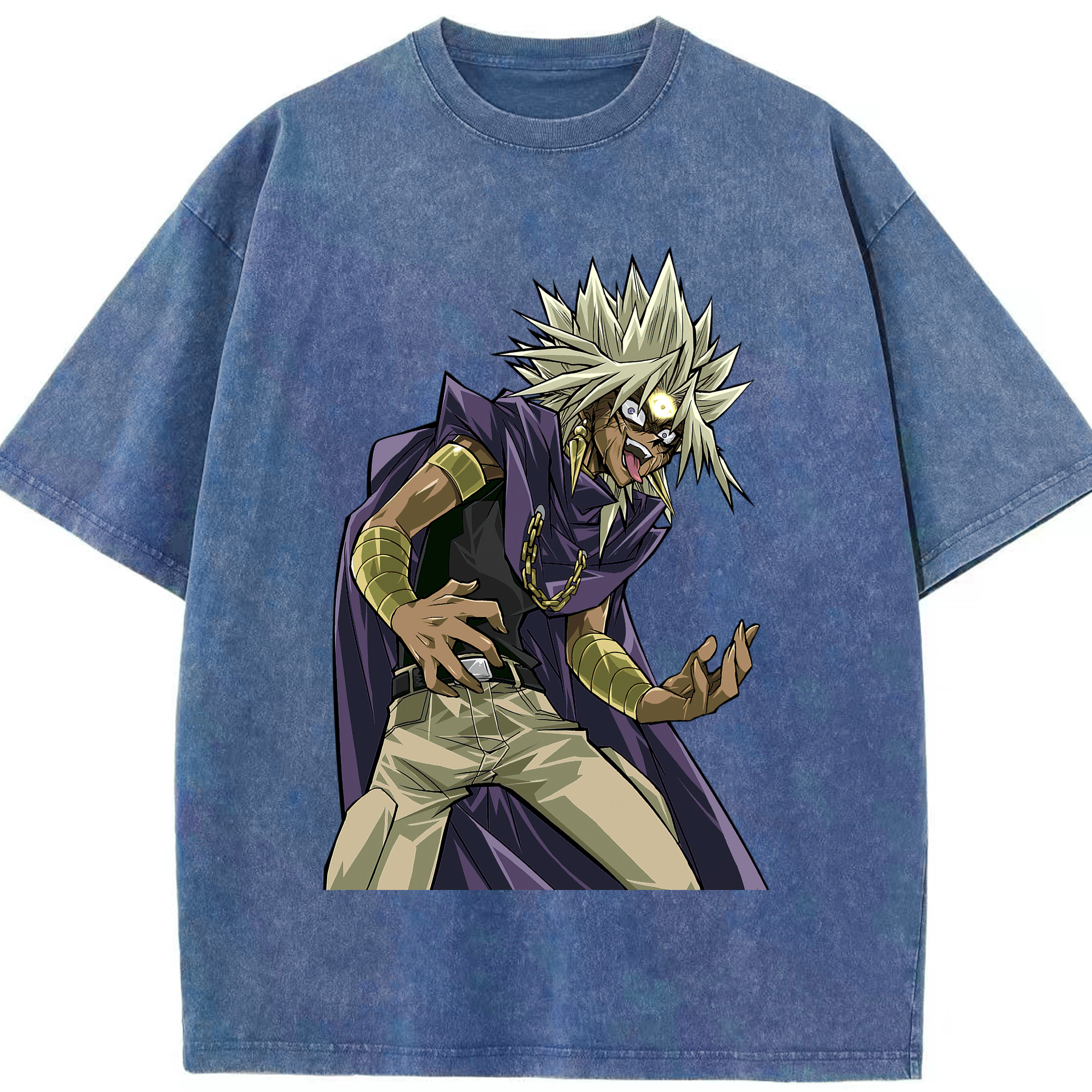 （画像用） 遊☆戯☆王 Yu-Gi-Oh! 綿100% ヴィンテージ風 半袖Tシャツ（フロントプリント）
