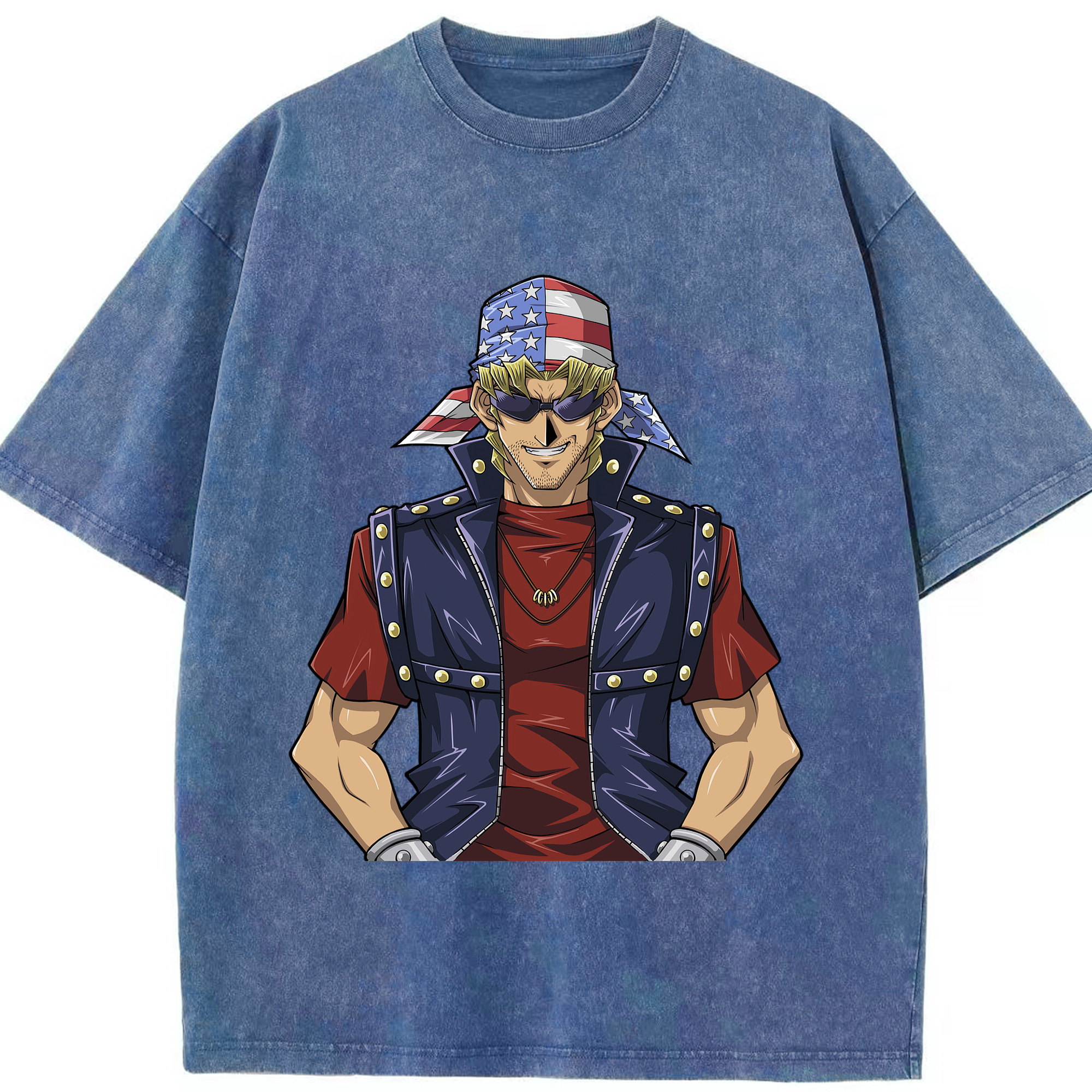 （画像用） 遊☆戯☆王 Yu-Gi-Oh! 綿100% ヴィンテージ風 半袖Tシャツ（フロントプリント）