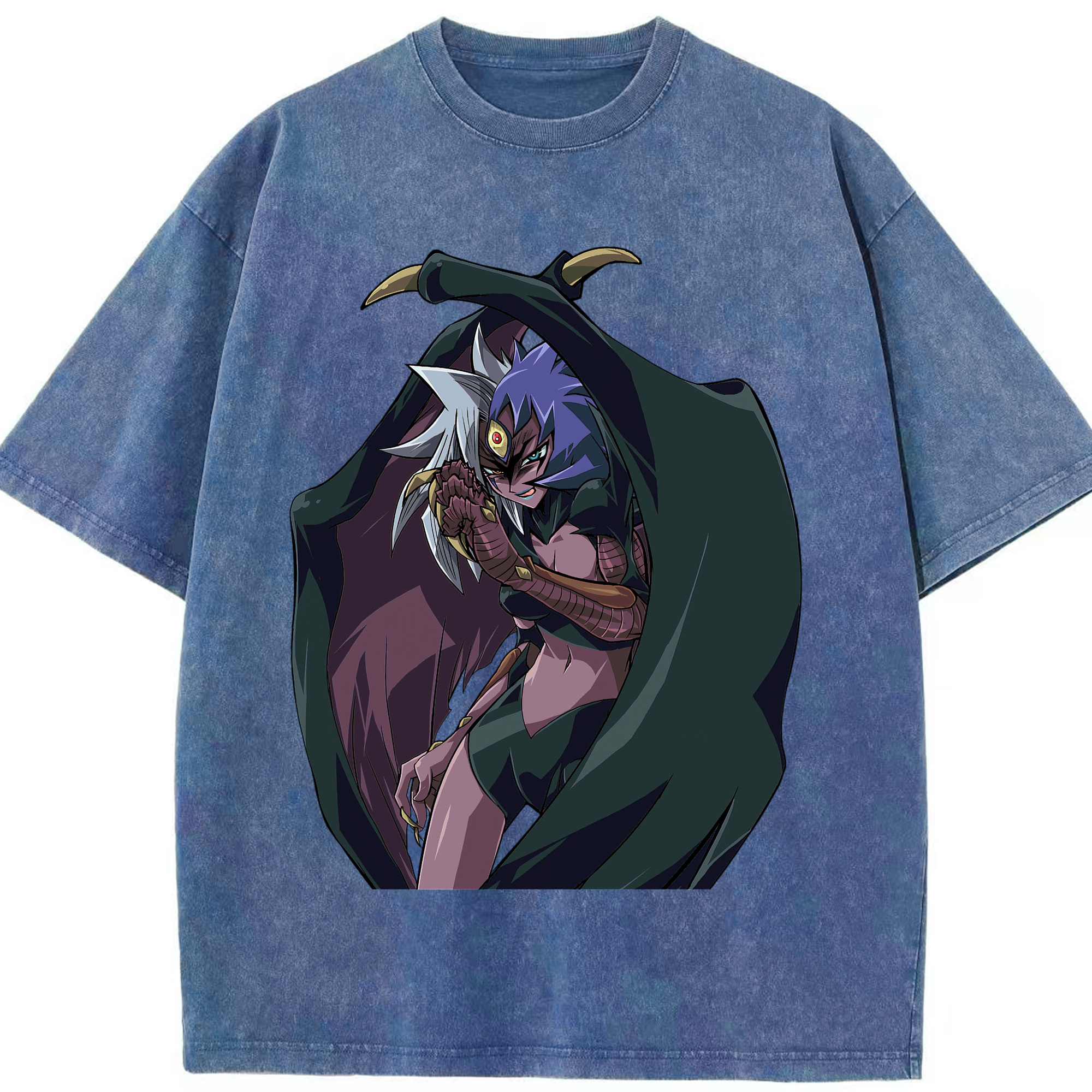（画像用） 遊☆戯☆王 Yu-Gi-Oh! 綿100% ヴィンテージ風 半袖Tシャツ（フロントプリント）