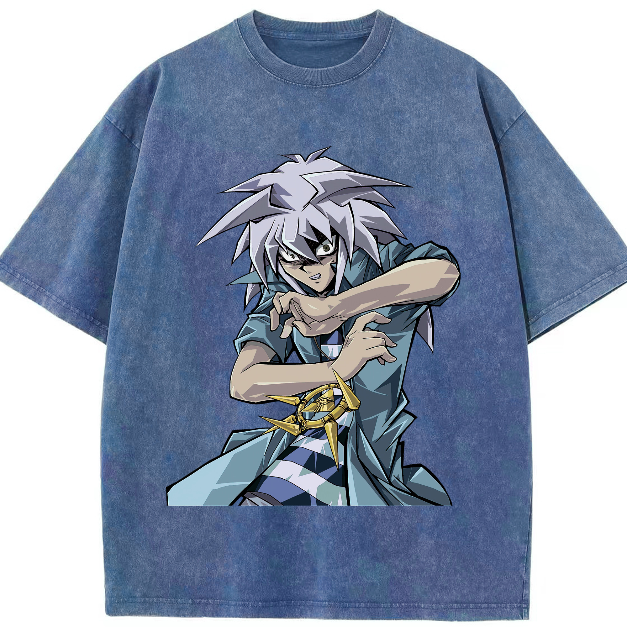 （画像用） 遊☆戯☆王 Yu-Gi-Oh! 綿100% ヴィンテージ風 半袖Tシャツ（フロントプリント）