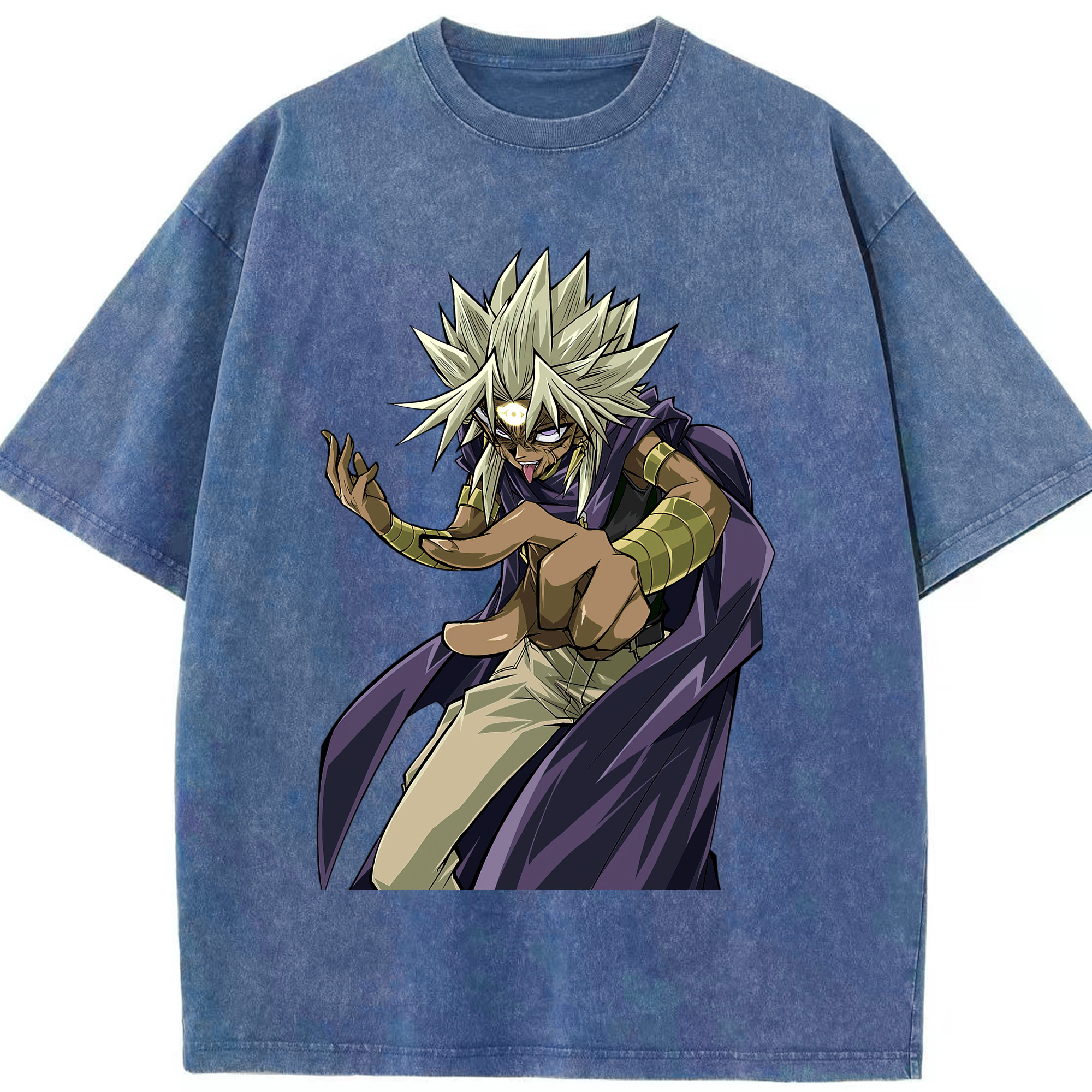 （画像用） 遊☆戯☆王 Yu-Gi-Oh! 綿100% ヴィンテージ風 半袖Tシャツ（フロントプリント）