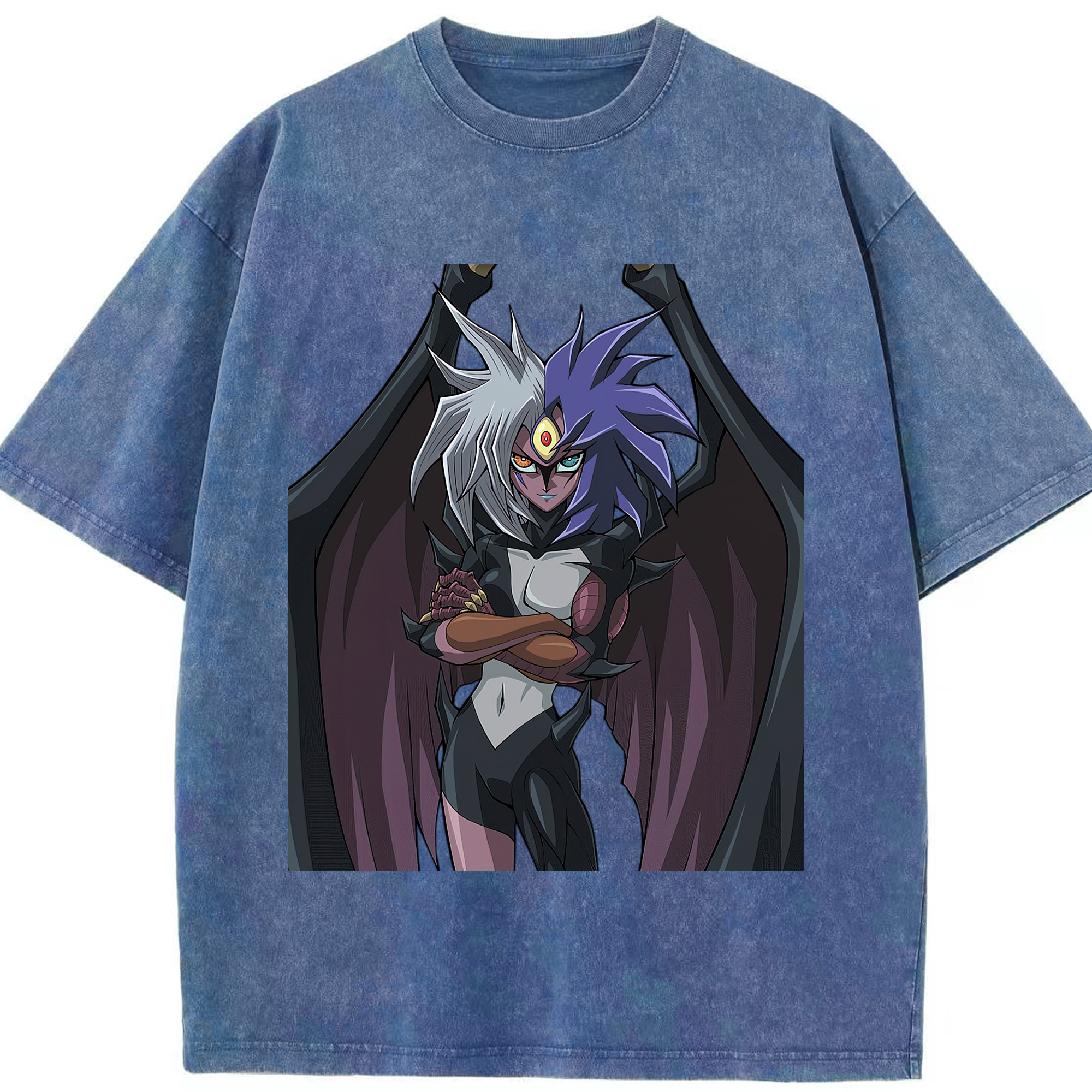 （画像用） 遊☆戯☆王 Yu-Gi-Oh! 綿100% ヴィンテージ風 半袖Tシャツ（フロントプリント）