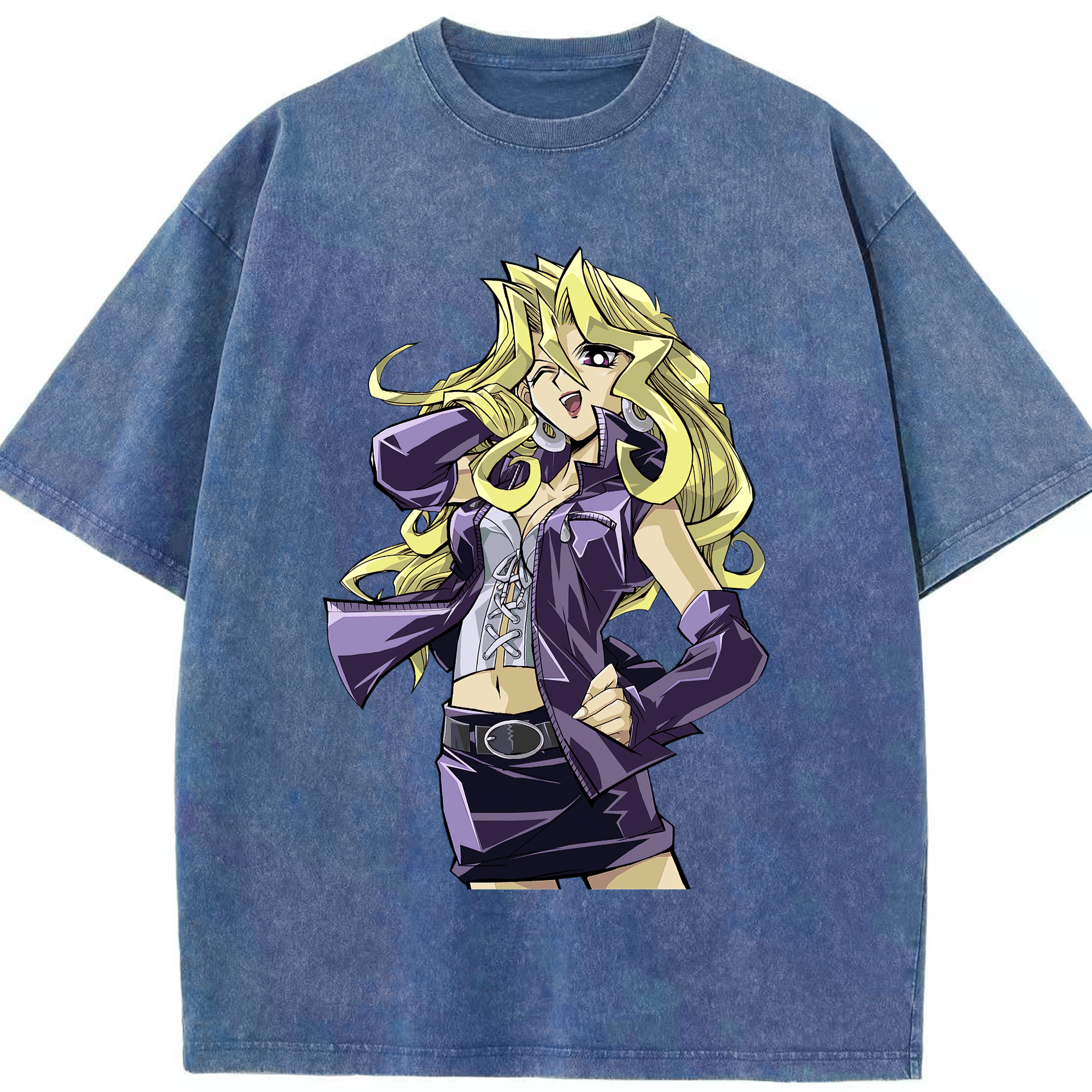 （画像用） 遊☆戯☆王 Yu-Gi-Oh! 綿100% ヴィンテージ風 半袖Tシャツ（フロントプリント）