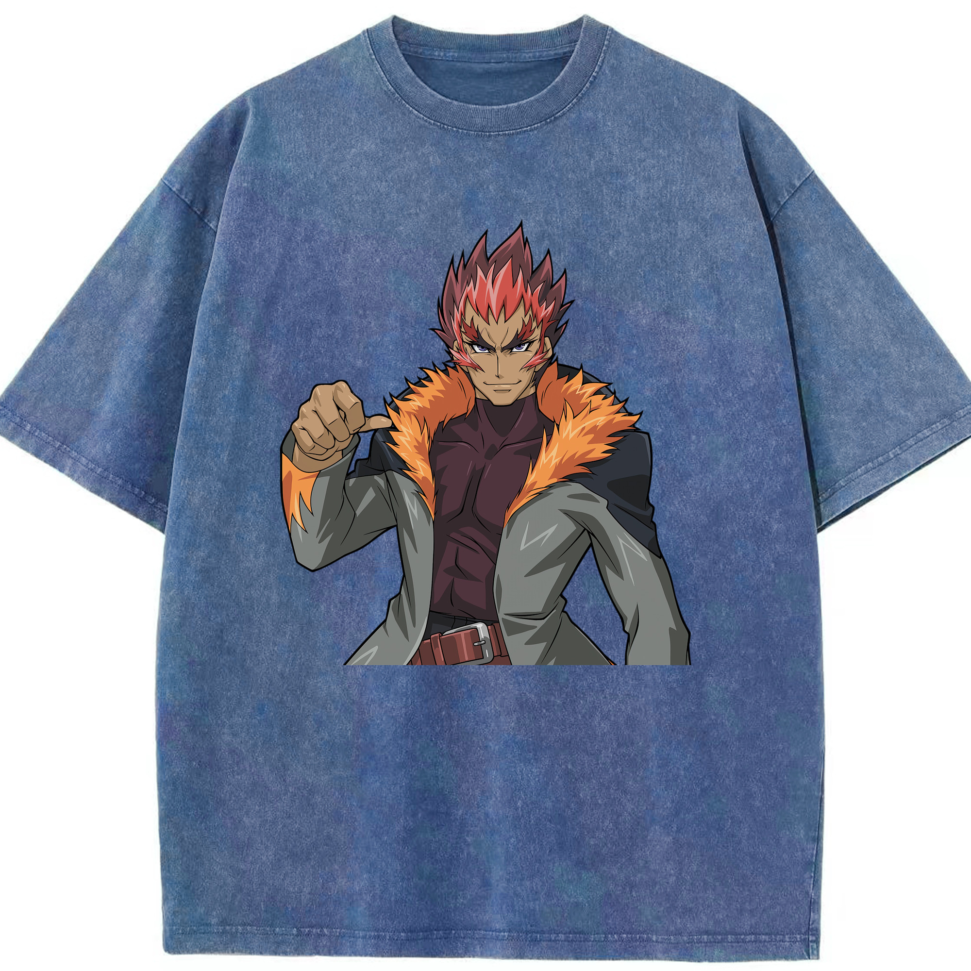 （画像用） 遊☆戯☆王 Yu-Gi-Oh! 綿100% ヴィンテージ風 半袖Tシャツ（フロントプリント）