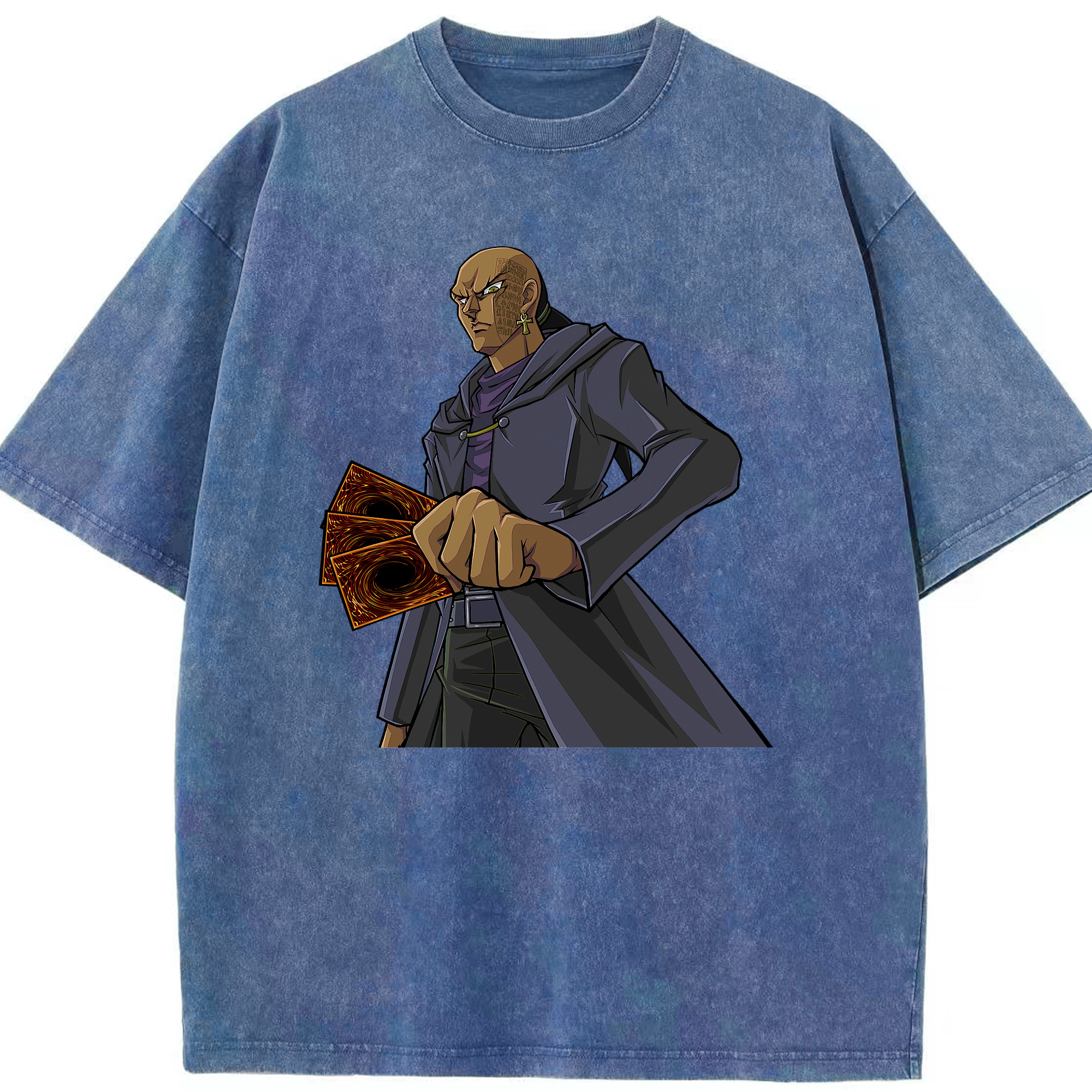 （画像用） 遊☆戯☆王 Yu-Gi-Oh! 綿100% ヴィンテージ風 半袖Tシャツ（フロントプリント）