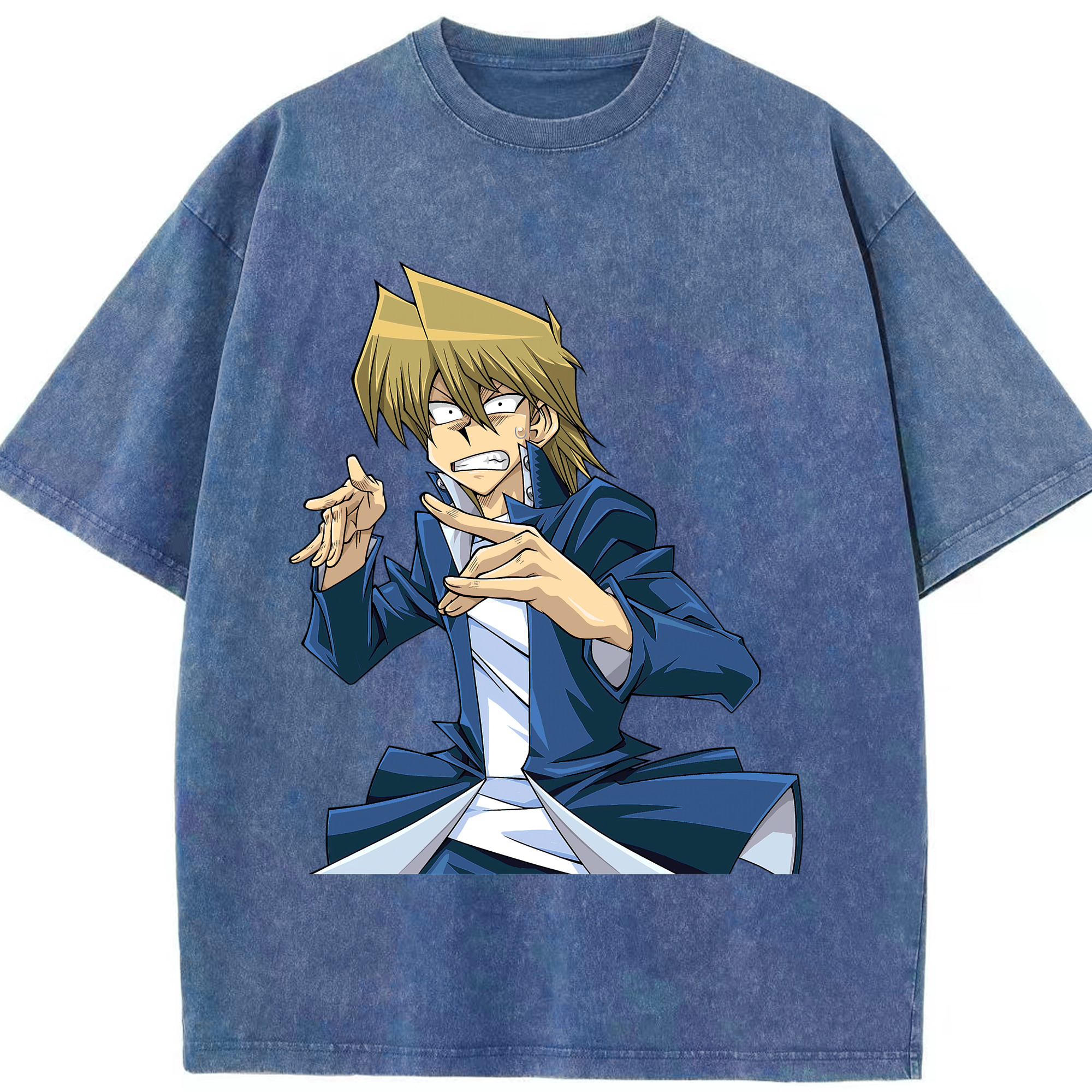 （画像用） 遊☆戯☆王 Yu-Gi-Oh! 綿100% ヴィンテージ風 半袖Tシャツ（フロントプリント）