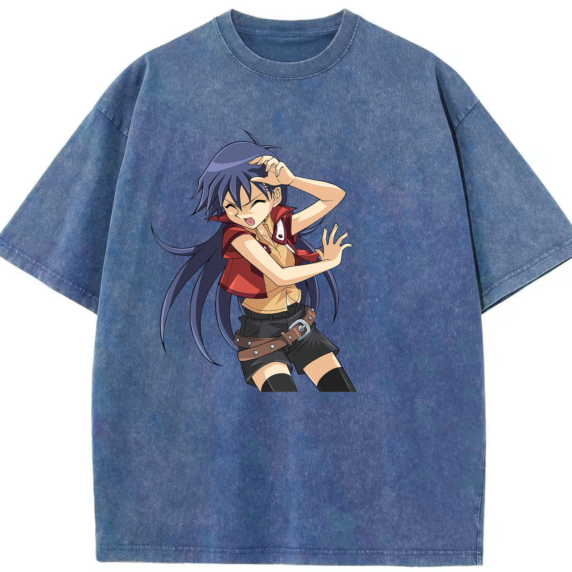 （画像用） 遊☆戯☆王 Yu-Gi-Oh! 綿100% ヴィンテージ風 半袖Tシャツ（フロントプリント）