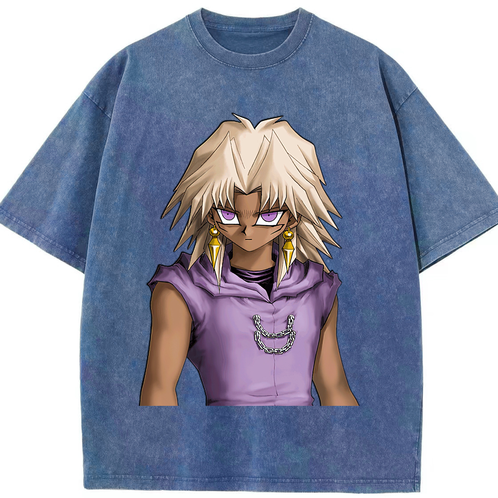 （画像用） 遊☆戯☆王 Yu-Gi-Oh! 綿100% ヴィンテージ風 半袖Tシャツ（フロントプリント）