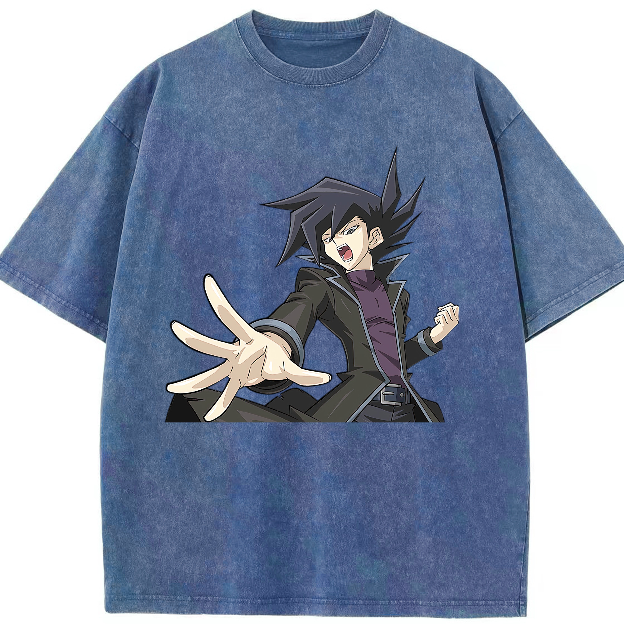 （画像用） 遊☆戯☆王 Yu-Gi-Oh! 綿100% ヴィンテージ風 半袖Tシャツ（フロントプリント）