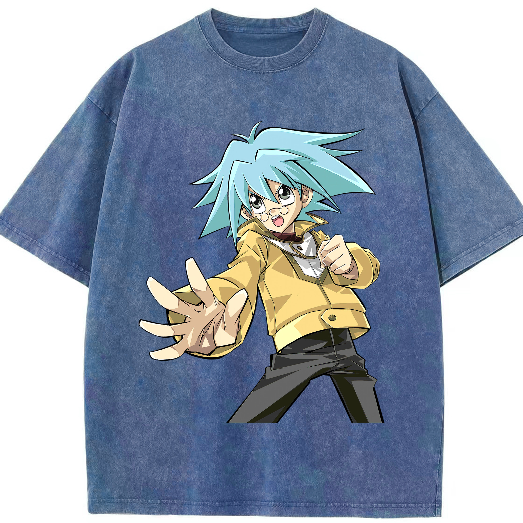 （画像用） 遊☆戯☆王 Yu-Gi-Oh! 綿100% ヴィンテージ風 半袖Tシャツ（フロントプリント）
