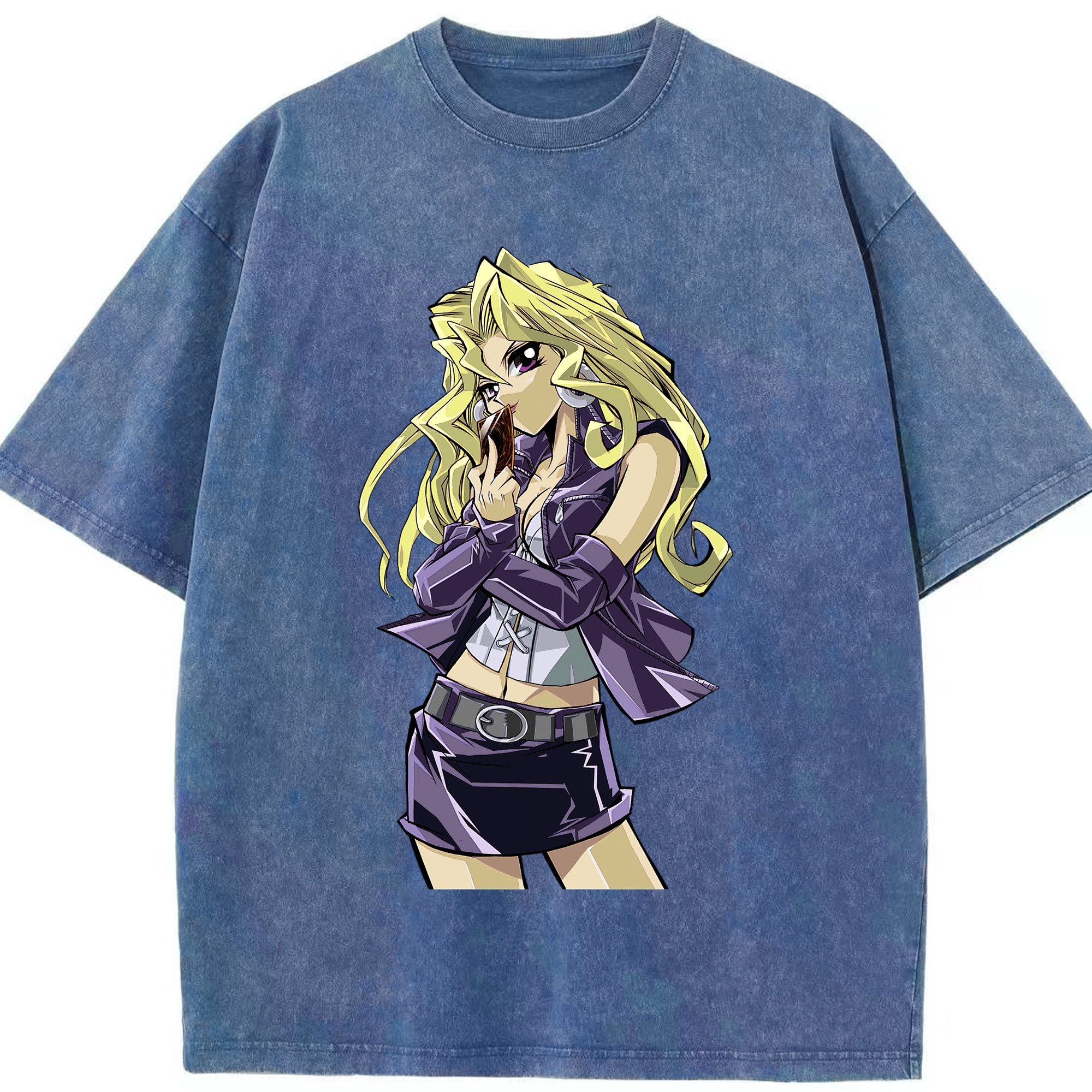 （画像用） 遊☆戯☆王 Yu-Gi-Oh! 綿100% ヴィンテージ風 半袖Tシャツ（フロントプリント）