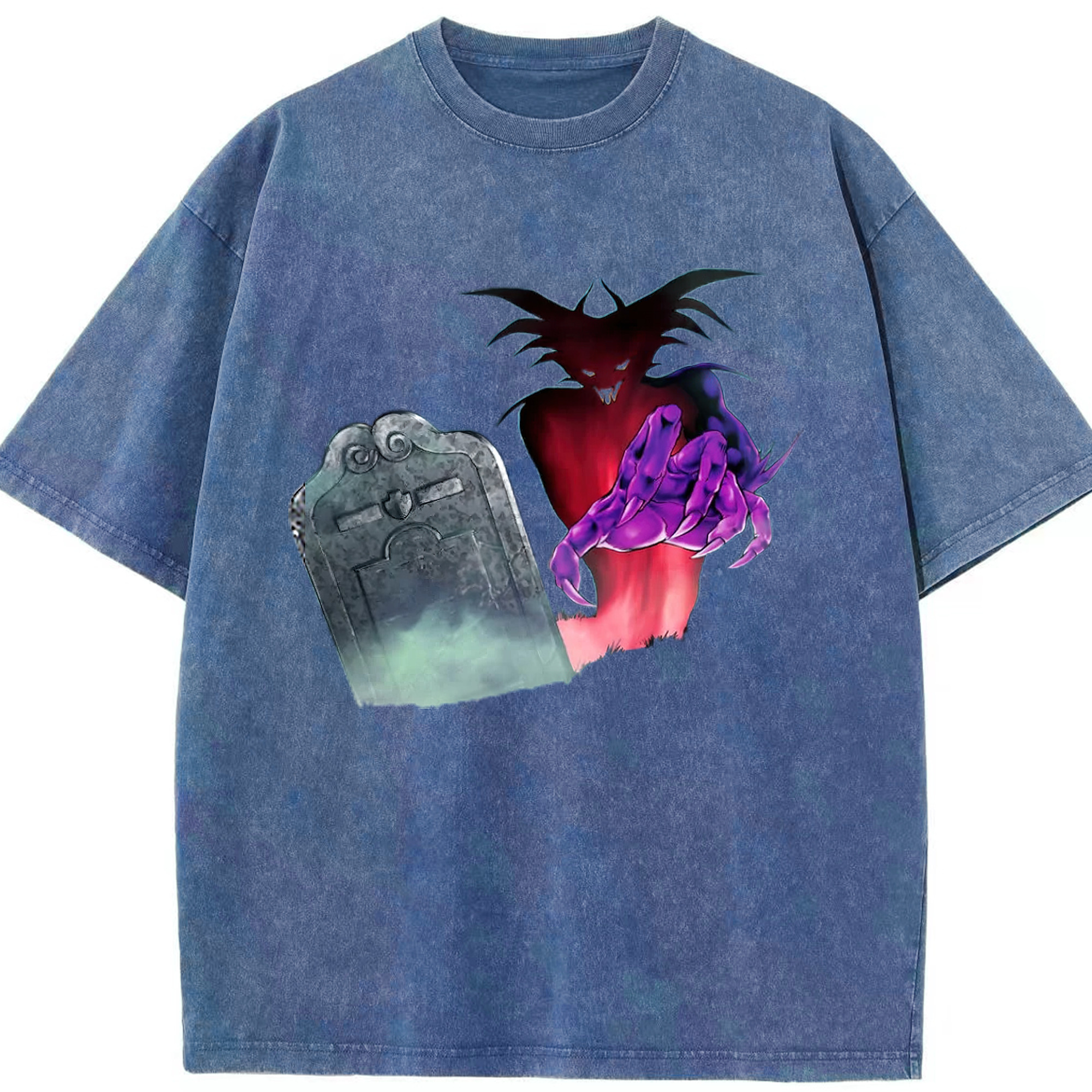 （画像用） 遊☆戯☆王 Yu-Gi-Oh! 綿100% ヴィンテージ風 半袖Tシャツ（フロントプリント）