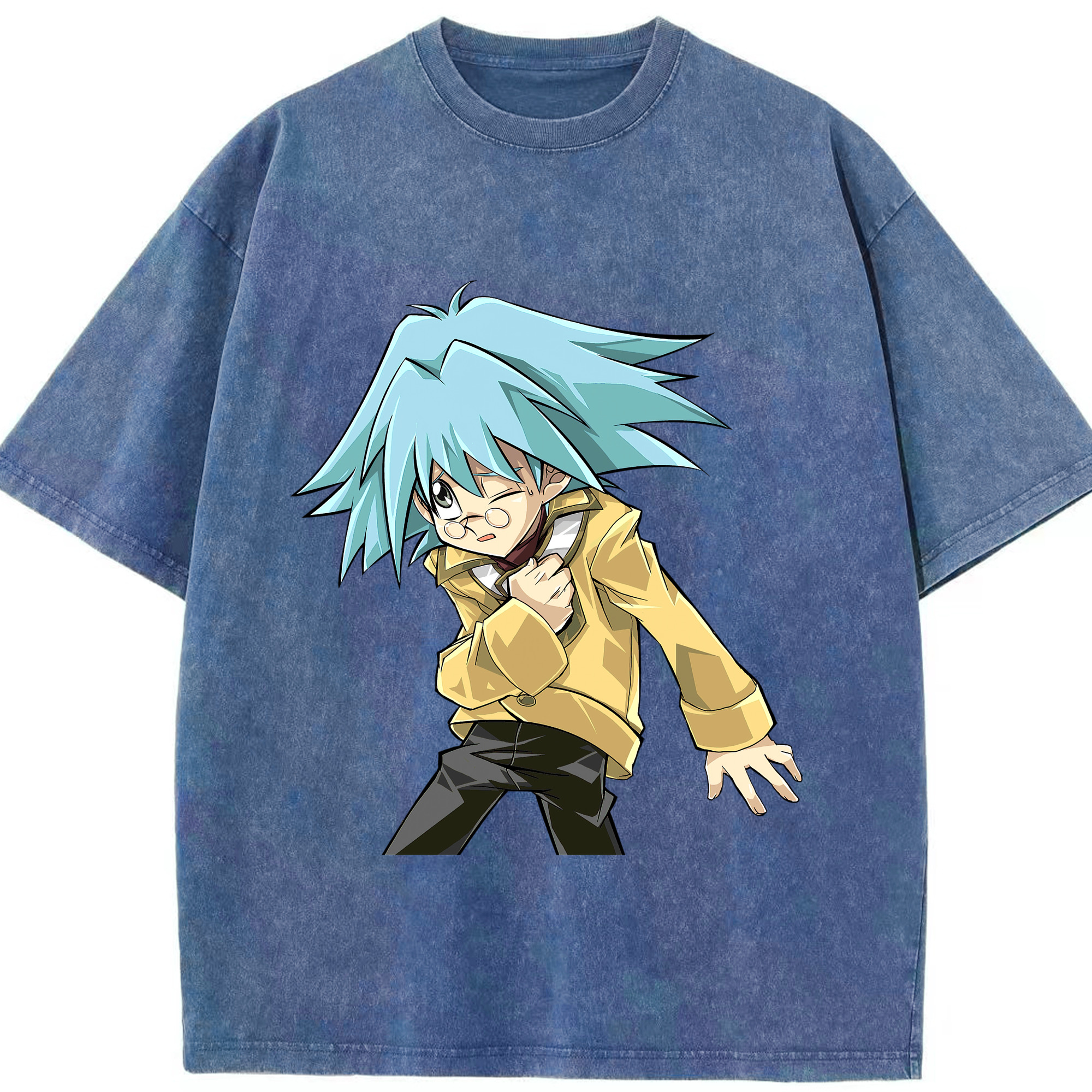 （画像用） 遊☆戯☆王 Yu-Gi-Oh! 綿100% ヴィンテージ風 半袖Tシャツ（フロントプリント）