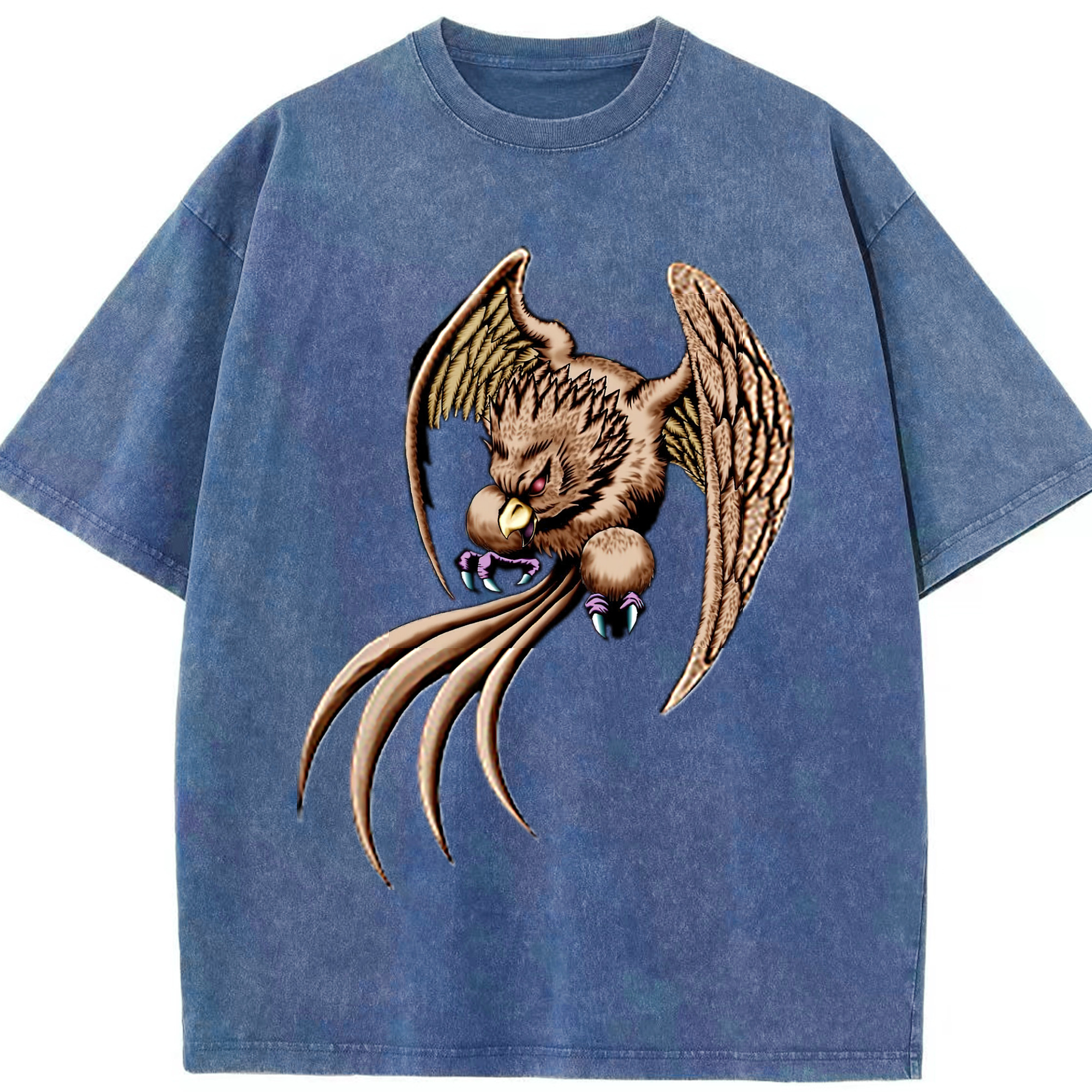 （画像用） 遊☆戯☆王 Yu-Gi-Oh! 綿100% ヴィンテージ風 半袖Tシャツ（フロントプリント）