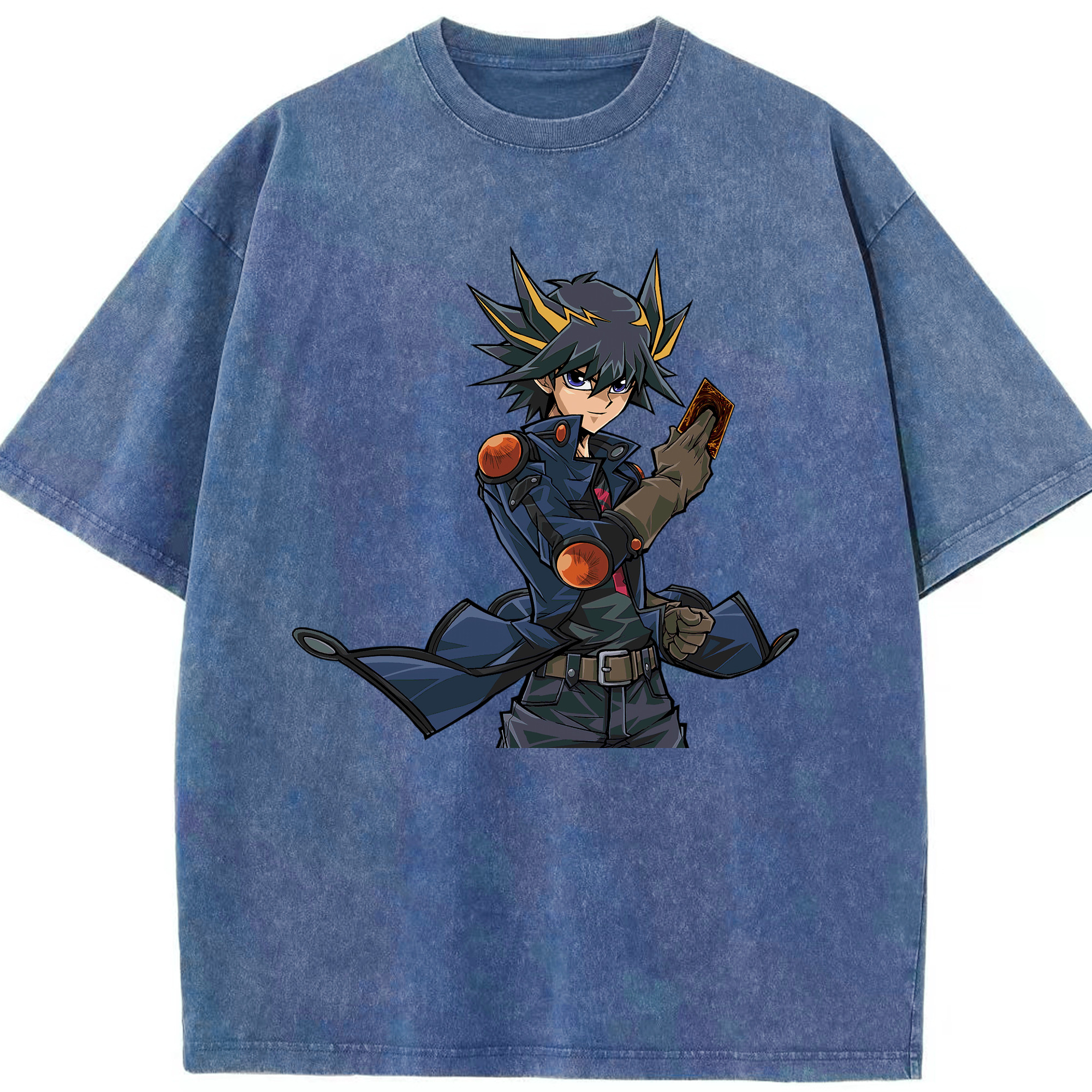 （画像用） 遊☆戯☆王 Yu-Gi-Oh! 綿100% ヴィンテージ風 半袖Tシャツ（フロントプリント）
