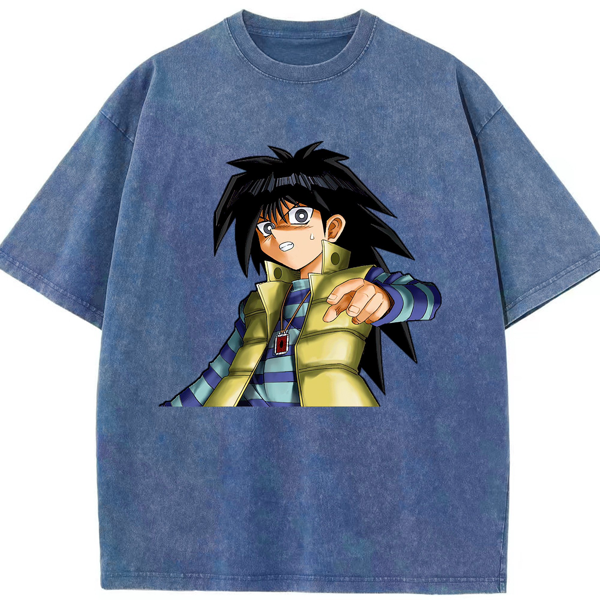 （画像用） 遊☆戯☆王 Yu-Gi-Oh! 綿100% ヴィンテージ風 半袖Tシャツ（フロントプリント）