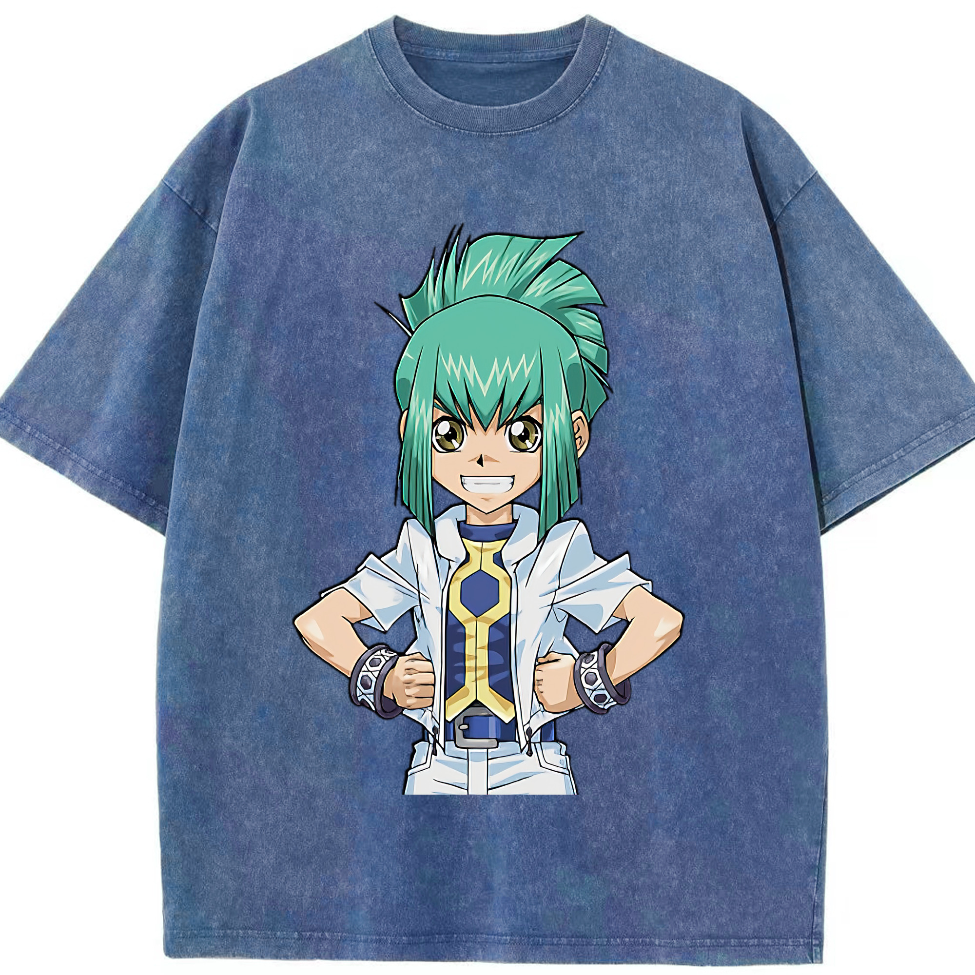（画像用） 遊☆戯☆王 Yu-Gi-Oh! 綿100% ヴィンテージ風 半袖Tシャツ（フロントプリント）