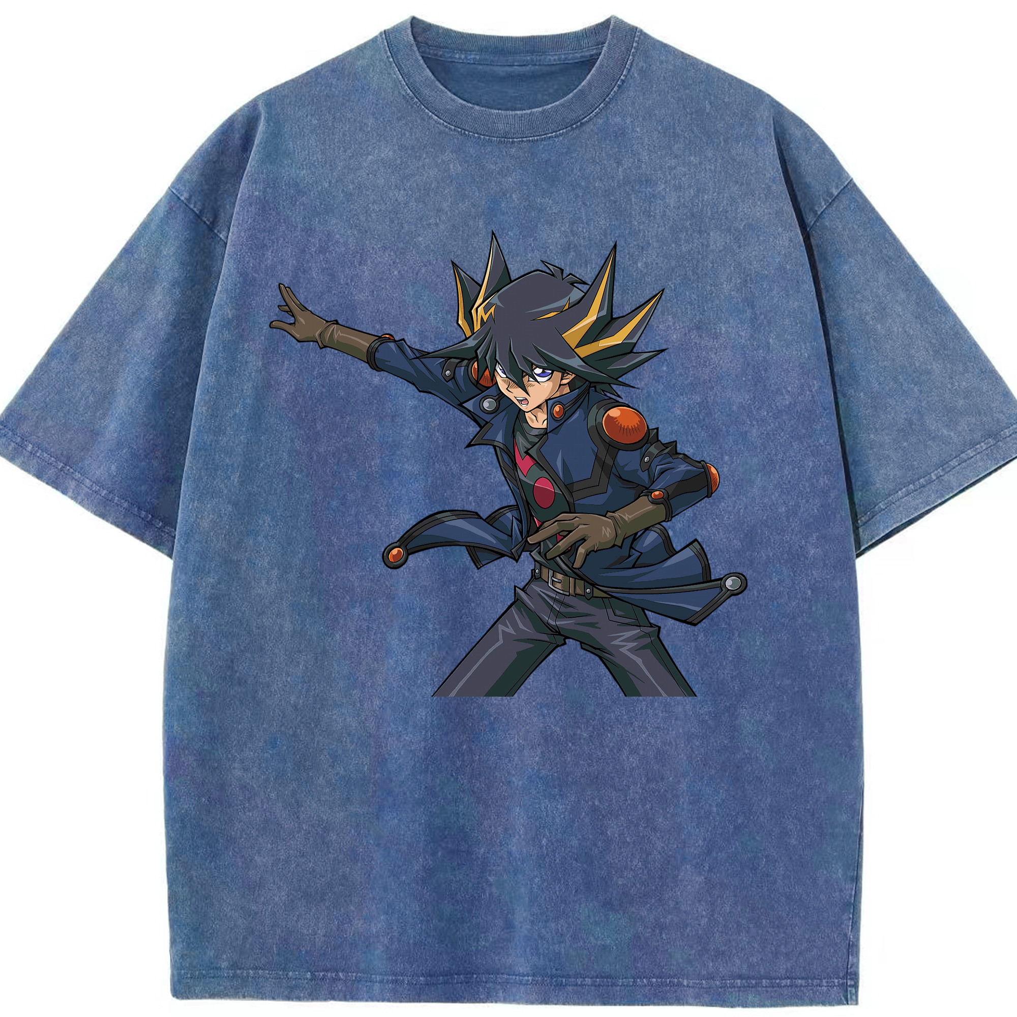 （画像用） 遊☆戯☆王 Yu-Gi-Oh! 綿100% ヴィンテージ風 半袖Tシャツ（フロントプリント）