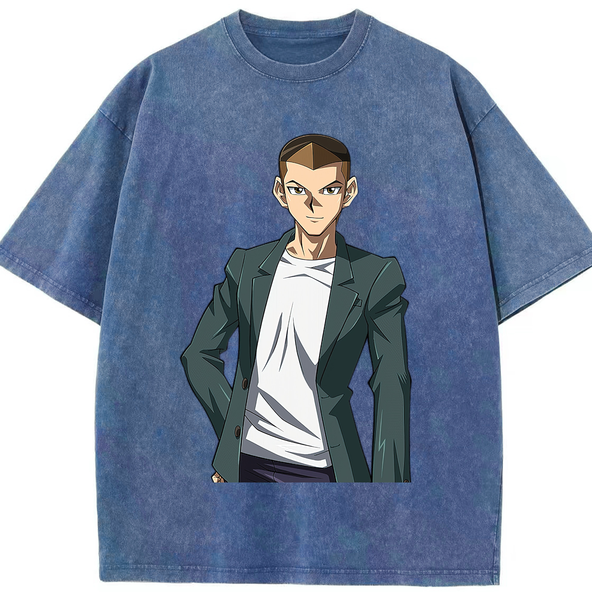 （画像用） 遊☆戯☆王 Yu-Gi-Oh! 綿100% ヴィンテージ風 半袖Tシャツ（フロントプリント）